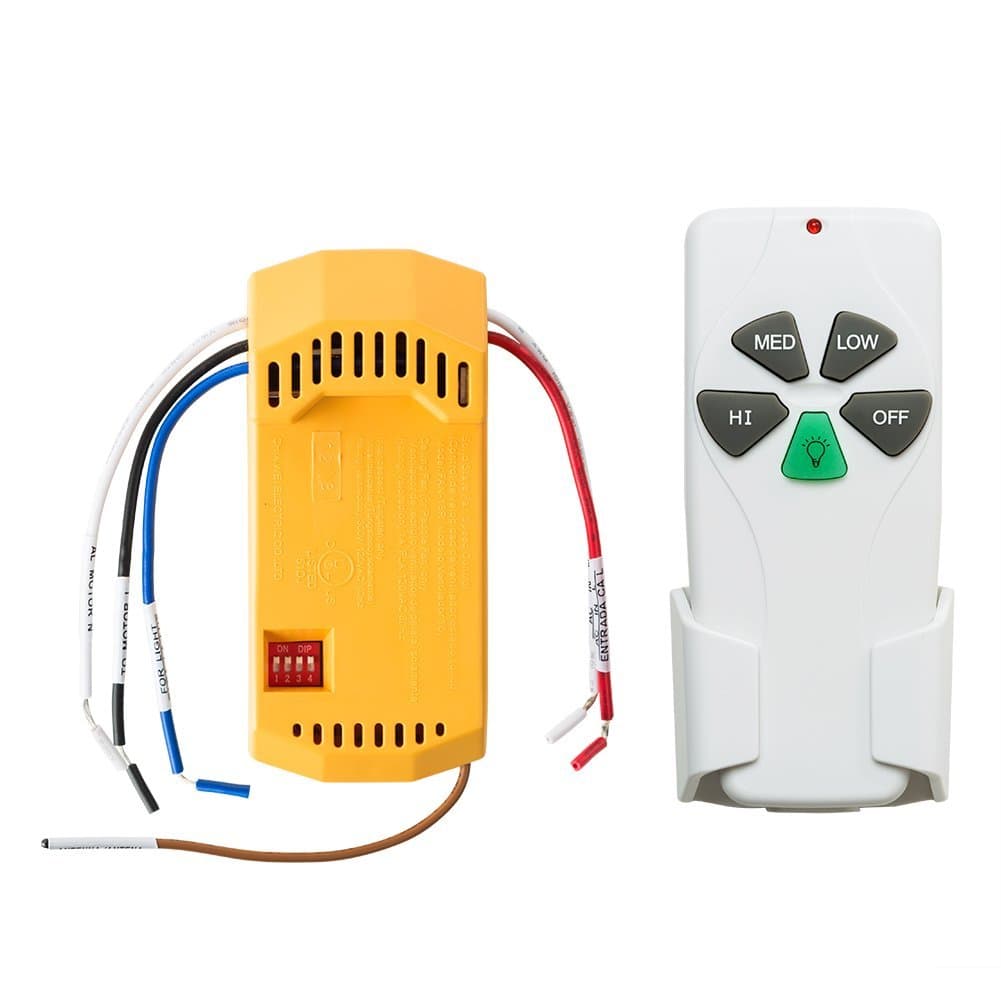 Universal Ceiling Fan Remote Control and Receiver Complete Kit replace Hampton Bay Harbor Breeze Hunter KUJCE9103 2AAZPFAN-53T FAN-11T FAN-53T FAN-18R -Skirmisher