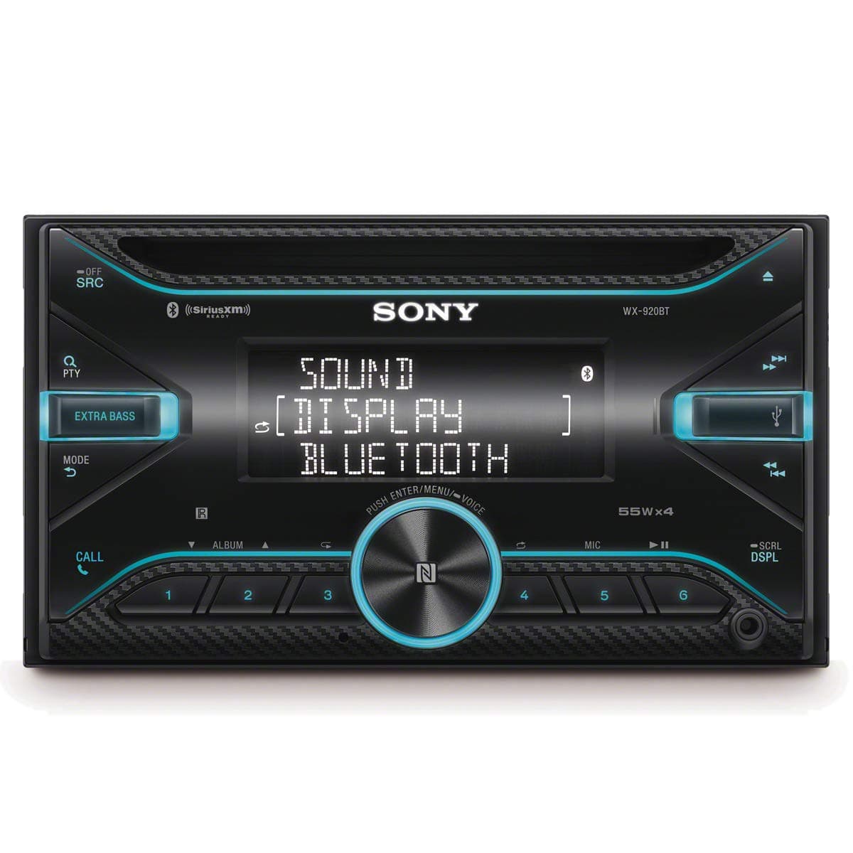 Sony WX920BT 2-DIN CD Receiver with Bluetooth