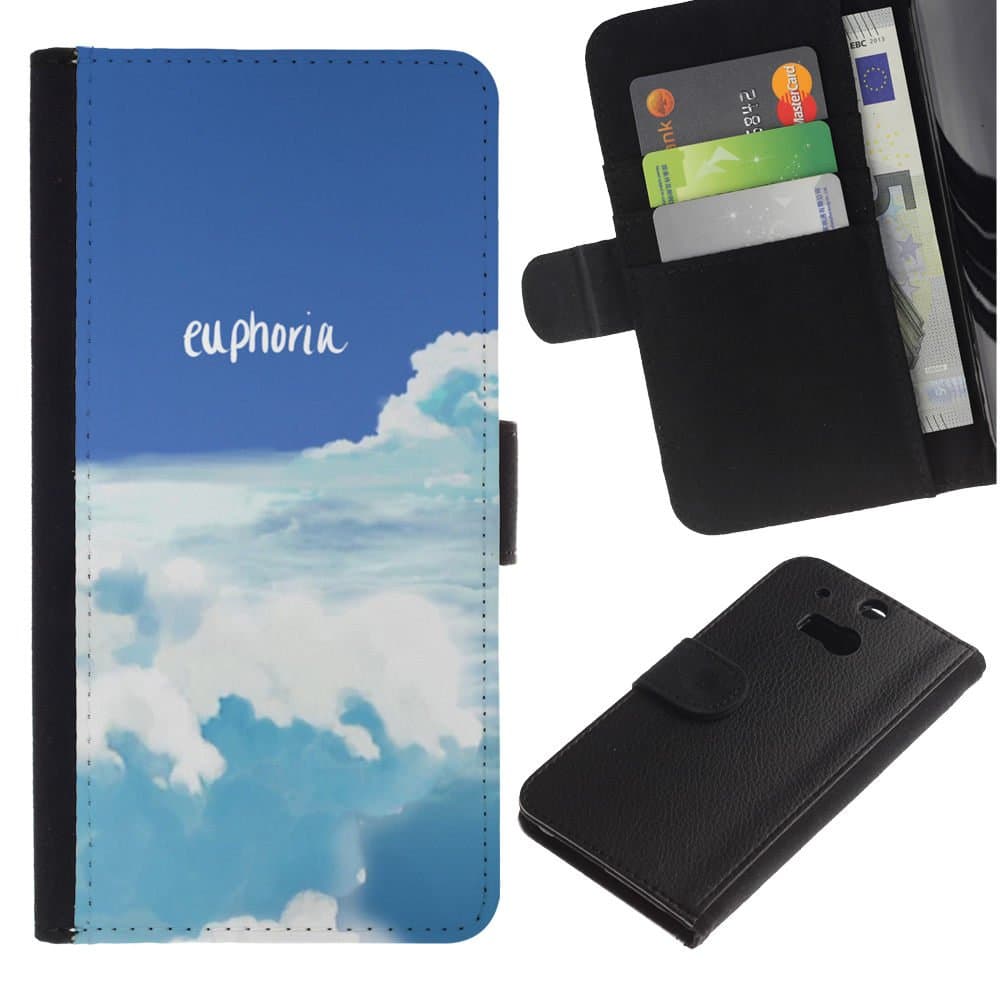 NICE GIFT GOOD PRESENT // Protective Phone Case Pouch New Design Leather Wallet Case for HTC One M8 / Euphoria /