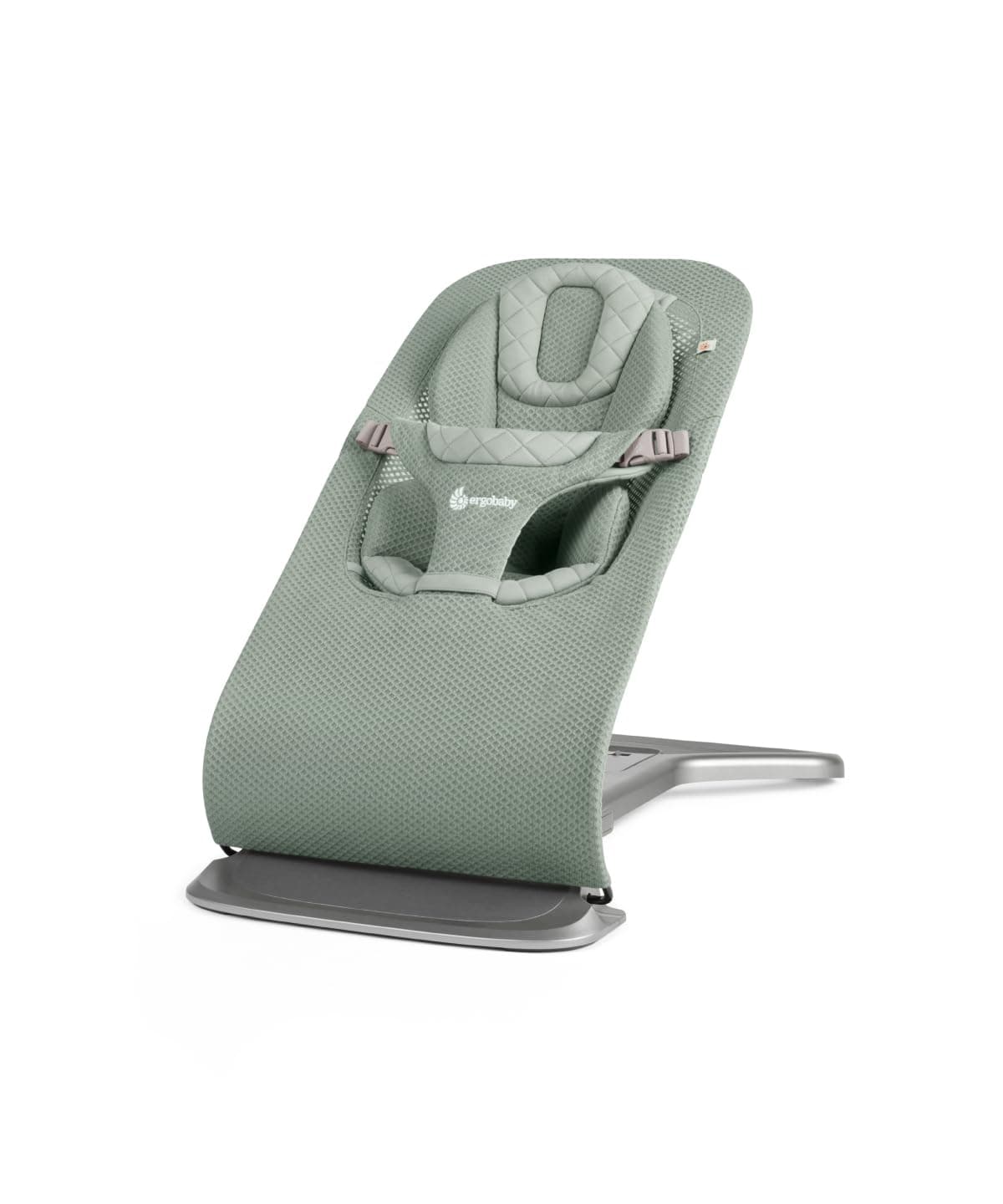Ergobaby Evolve Bouncer Mesh – Multi-Stage, Ergonomic Support, Breathable Mesh, Adjustable Recline, Comfortable & Safe – Sage Green