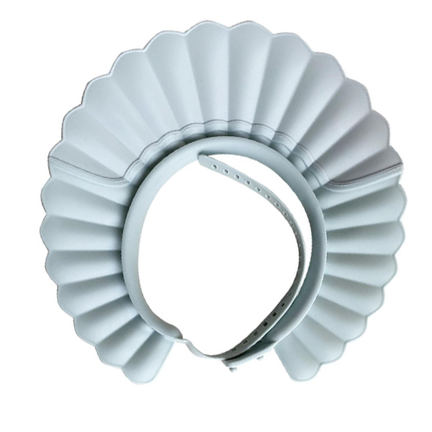 HOOYEESafe Shampoo Shower Bathing Protection Bath Cap Soft Adjustable Visor Hat for Toddler, Baby, Kids, Children … (Haze Blue)