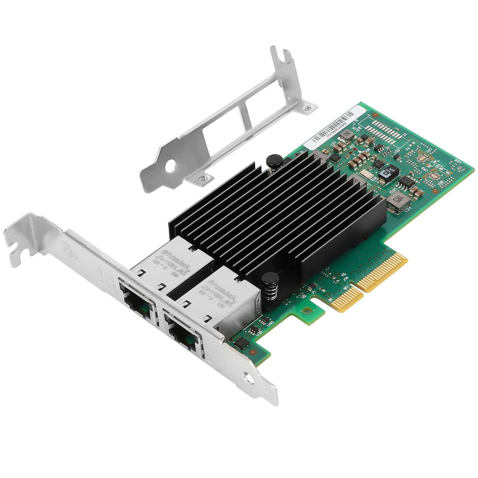 Vogzone 10Gb PCI-E NIC Network Card for Intel X550-T2,2.5GbE/5GbE/10GbE Copper Dual RJ45 Ports,with Intel ELX550AT2 Chip,10GbE PCI Express 3.0 X4 Ethernet Adapter Support Windows/Linux/VMware