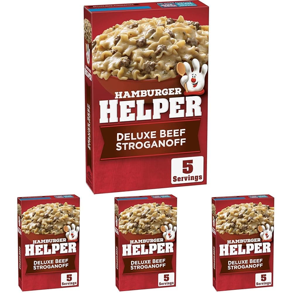 Hamburger Helper Deluxe Beef Stroganoff, 5.5 Oz (Pack of 4)
