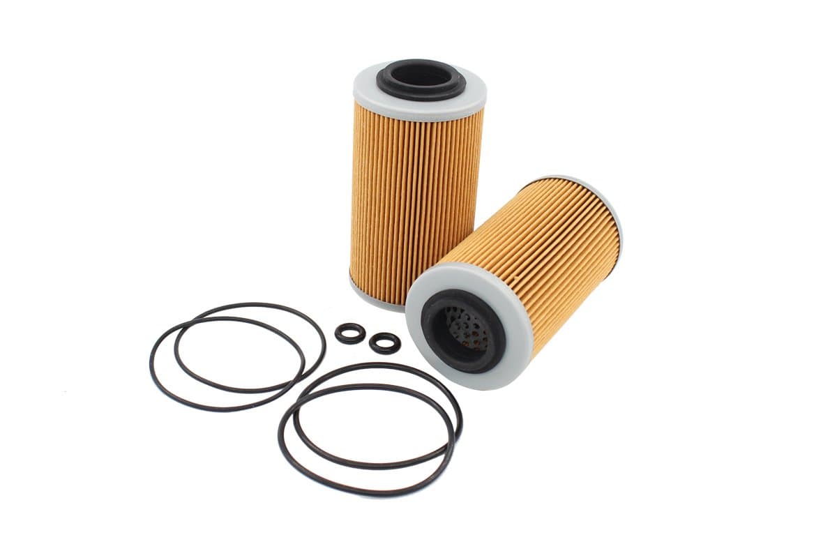 2-Pack Oil Filter & O-Ring Kit for Sea Doo GTI GTS Se GTR GTX SC RXP RXT RXPX RXTX 130 185 215 255 260 HP 4-Tec Engine Motor Personal Watercraft Jet Boat Replaces Sea-Doo 420956741 420956740