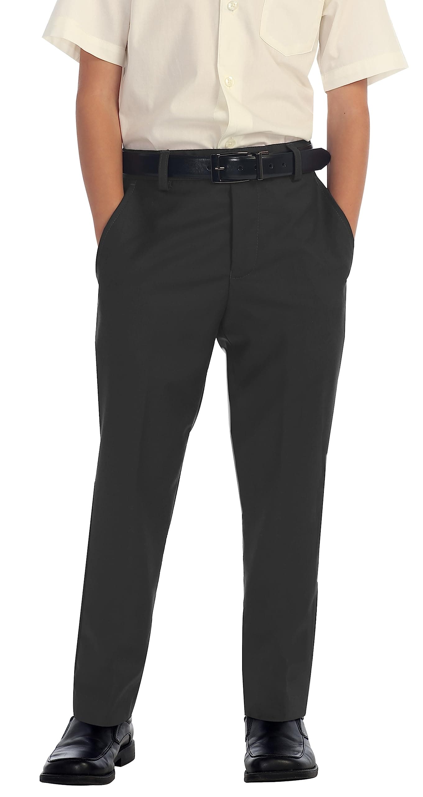 Boys Flat Front Dress Pants