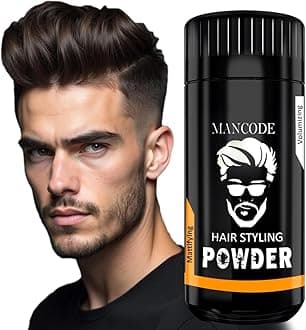 MAN CODE Hair Volumizing Powder Wax for Men, Hair Powder, Hair Wax Powder for Boys, Natural & Safe Hairstyling Powder, Strong Hold & Matte Finish, 24 hrs hold Hair Styling Powder (20g)
