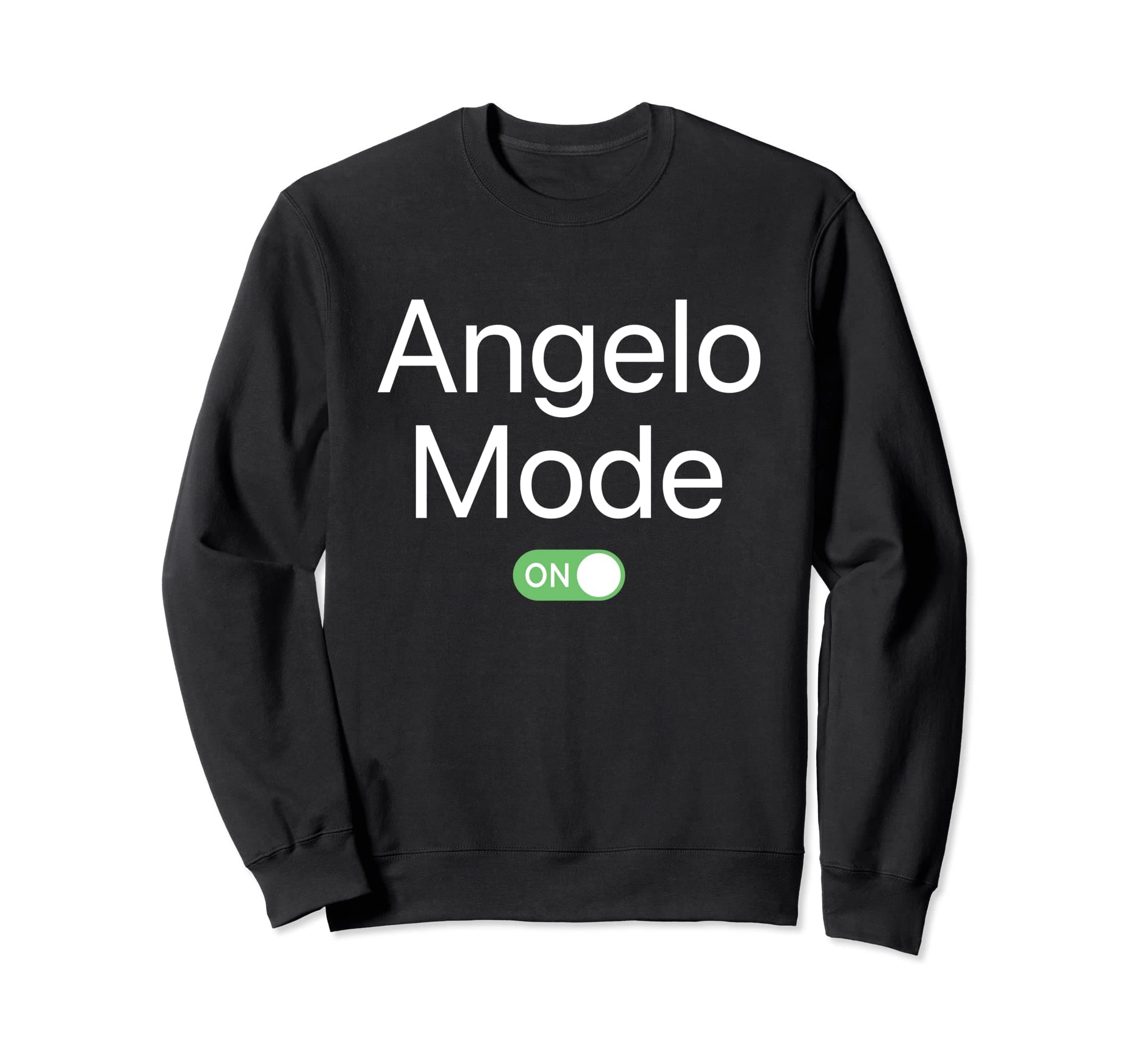 Angelo Mode On First Name Smartphone Design Novelty Sweatshirt
