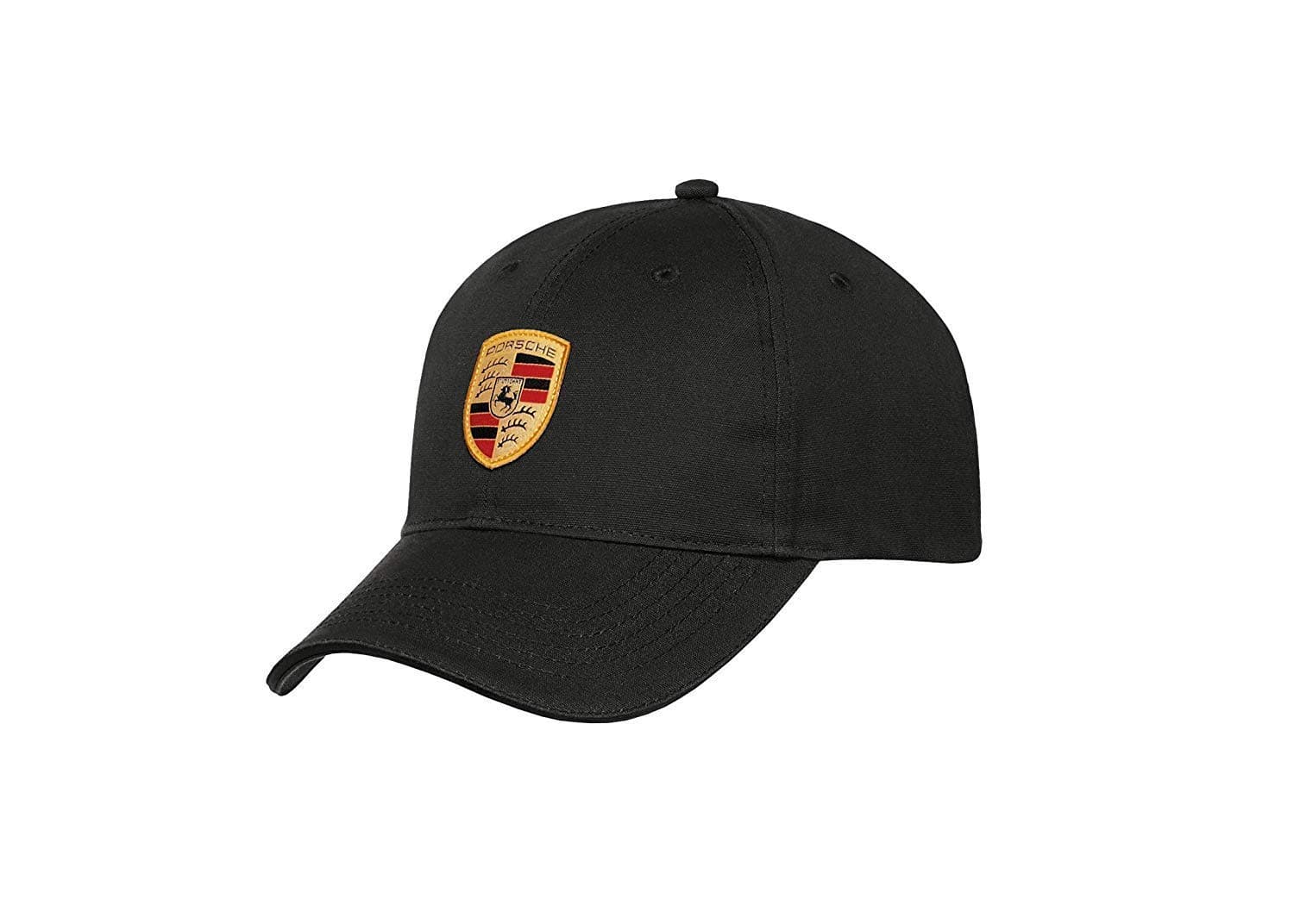 Porsche Black Crest Logo Cap, Official Licensed