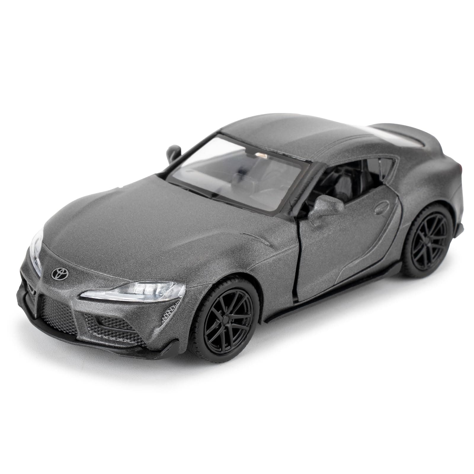 1/36 Toyota Supra Alloy Model Car with Pull Back Function Toy Car for Collecting and Decorating Model Toys, Car Gifts for Boys and Girls (Grey)