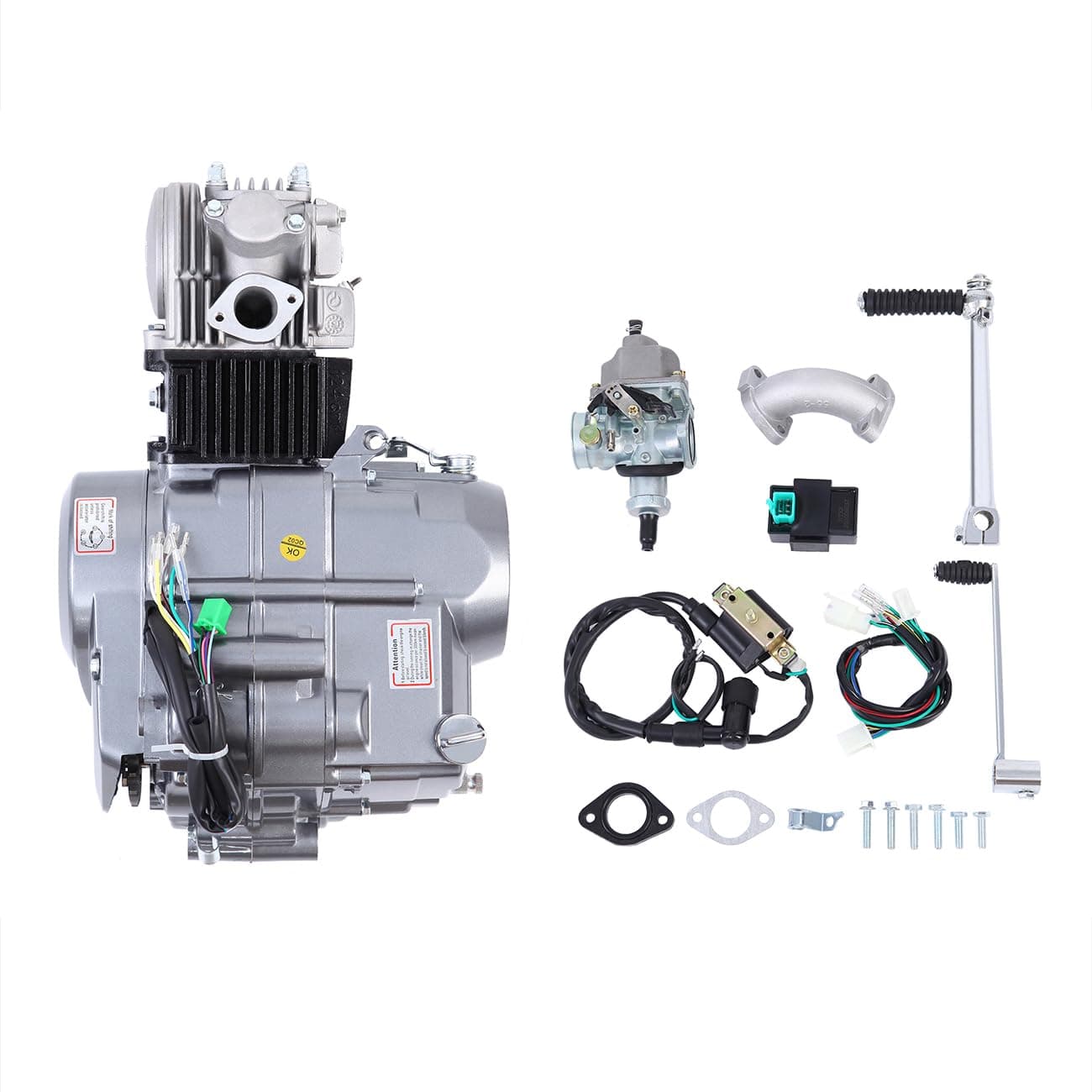 125CC Engine 4 Stroke 1P54FMI Motor Engine Carb Complete Kit Fit for Honda XR50 CRF50 XP CRF 50 70