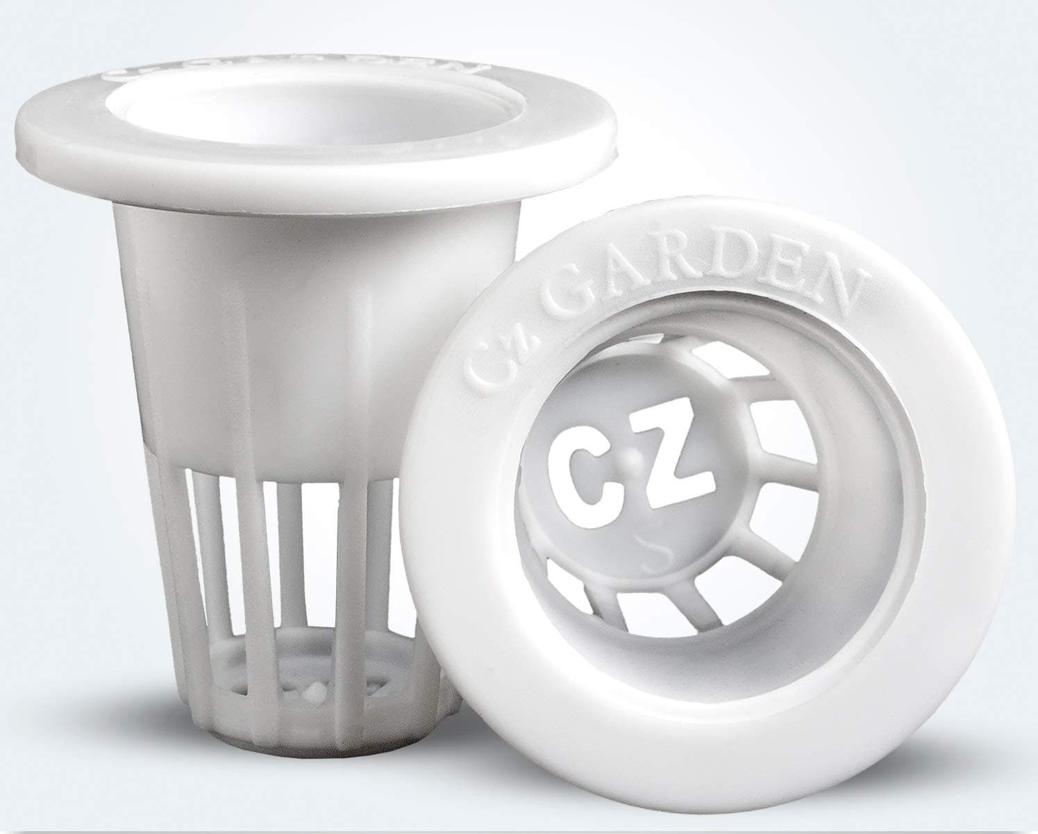 100 Pack - 1 inch Net Pots Cz All Star Round Heavy Duty Cups Wide Lip Design - Hydroponics Slotted Mesh