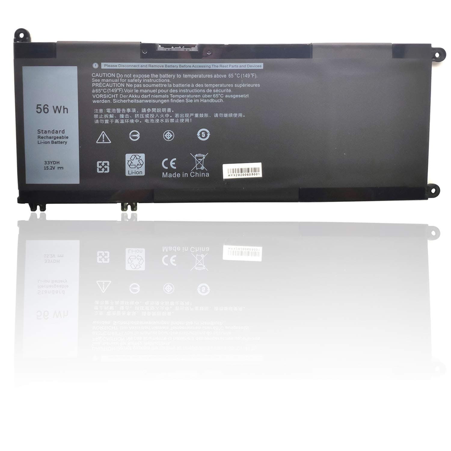 Ding 33YDH Replacement Battery Compatible with Dell (G3 G5 G7) 15 3579 5587 7588/17 3779,Ins 15-7577,15GD 15PD 15PR 17PD,Inspiron 15 7577/17 7773/17 7778 7779,Latitude 14 15 3490 3580