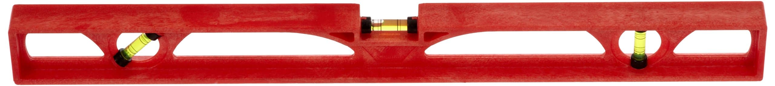 Kapro - 120 Ergocast I-Beam Level - Features One Level, One Plumb, One 45° Vial - With Sculpted Hand Grips - Plastic Resin - 24 Inch