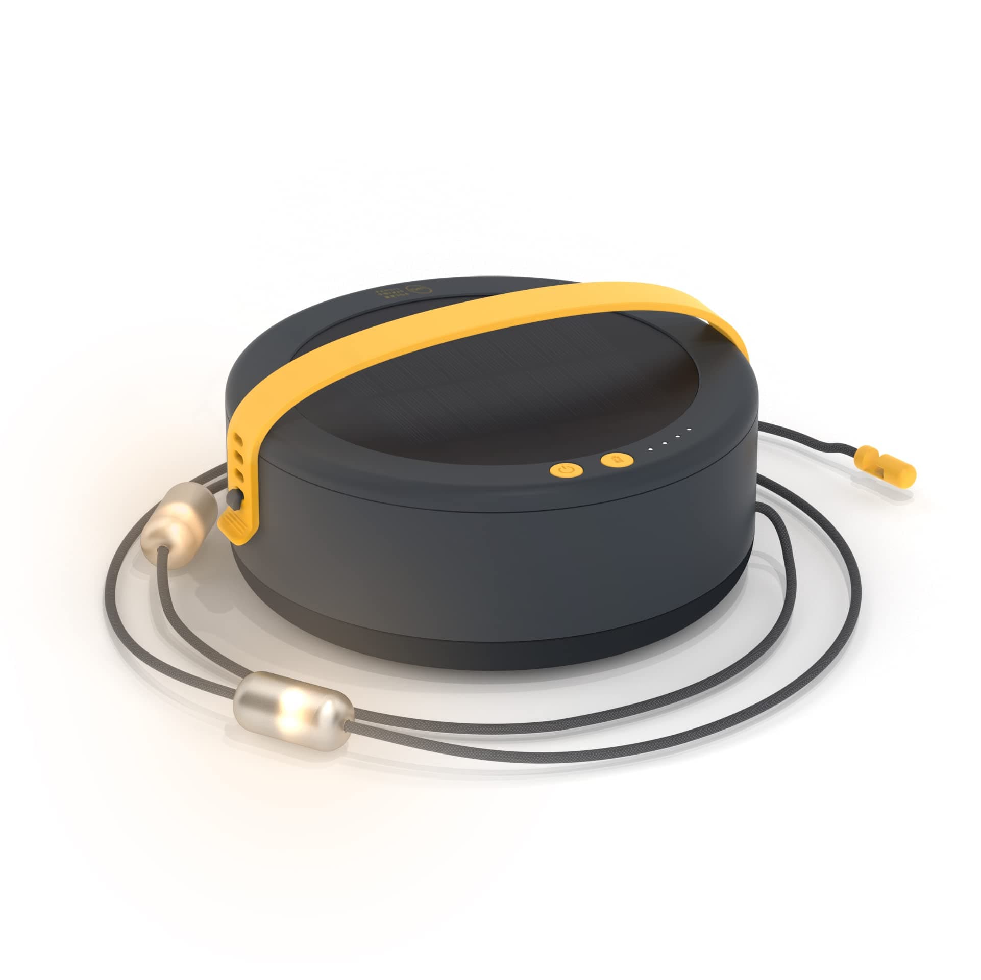 MPOWERD Luci Solar String Lights + Power Hub: White 44' Rechargeable via Solar or USB-C | Detachable 44 ft Cord | 140 Lumens LEDs | Lasts Up to 40 Hours | Waterproof | Camping, Pool/Patio, Travel