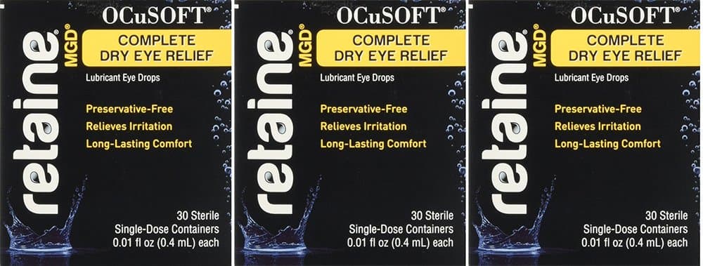 OCuSOFT eFtPaP Retaine MGD Ophthalmic Emulsion, Milky White Solution, 30 Count (3 Pack)