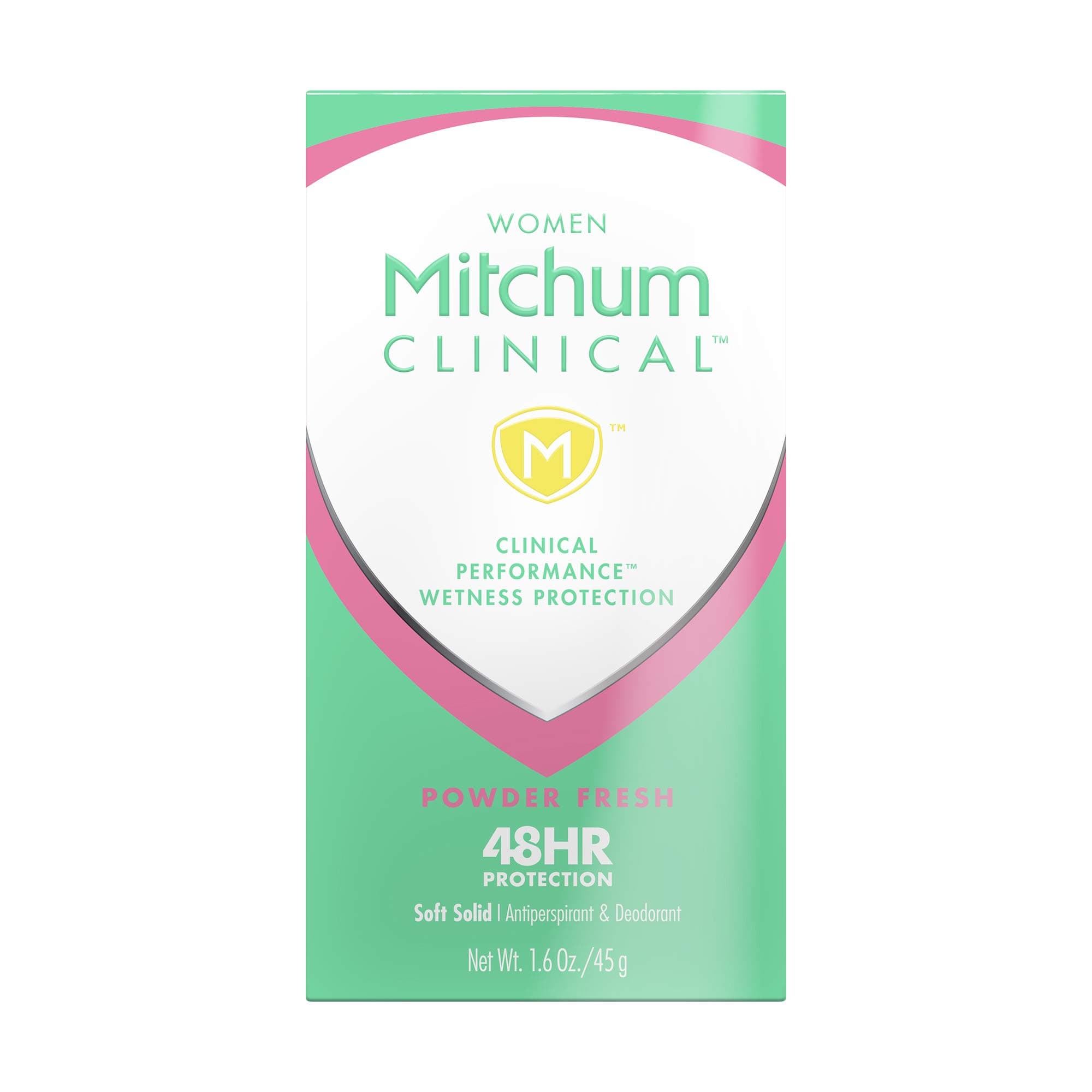 Powder Fresh, 1.6 oz : Mitchum Clinical Soft Solid Powder Fresh Deodorant (1.6 oz each)