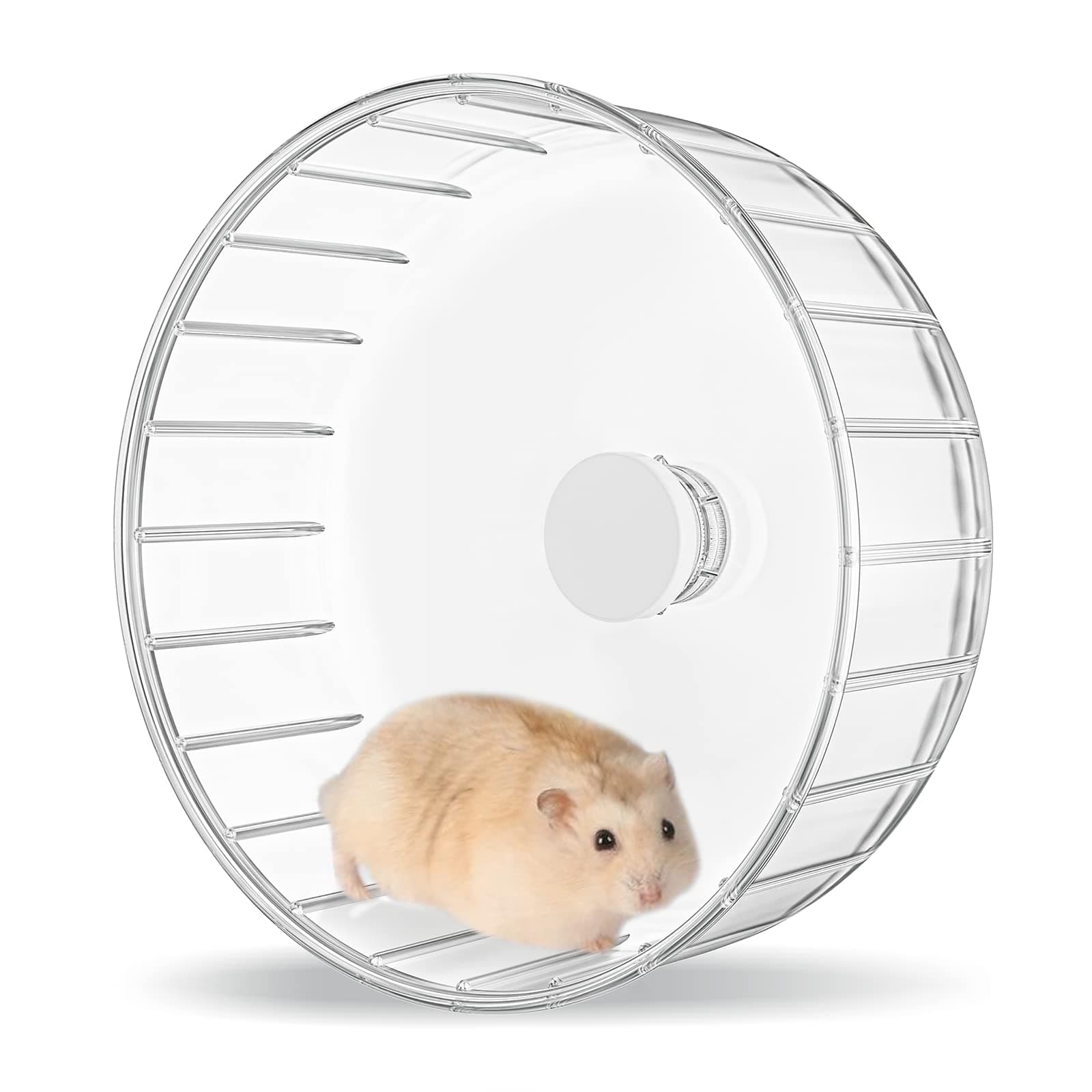 BUCATSTATE Silent Hamster Wheel, 6.7in Exercise Wheel for Gerbil, Dwarf Syrian Hamster, Rat, Mice