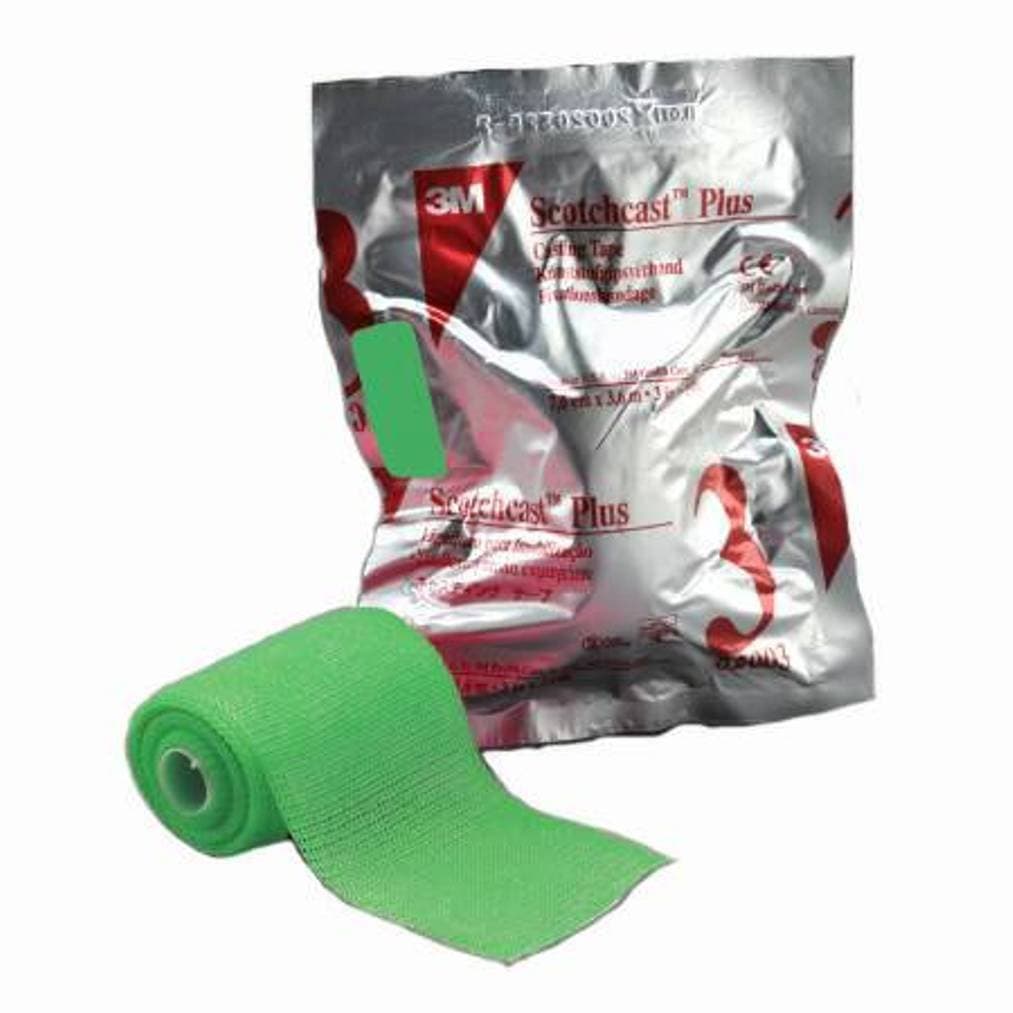 3MSCOTCHCAST PLUS CASTING TAPE3X4YD BRIGHT GRN 10/CS SCOTCHCAST PLUS CASTING TAPE