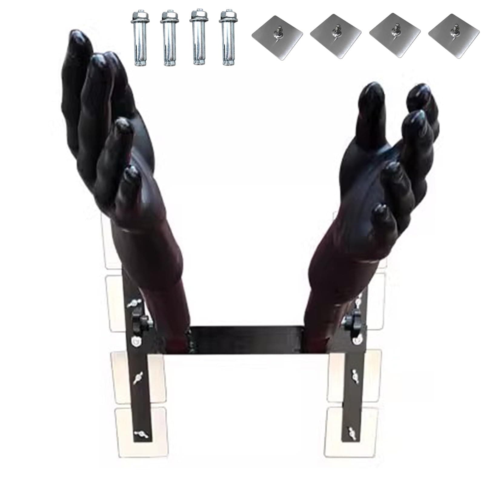 Wing Chun Dummy Hand Only Kung Fu Training Dummy, Adjustable Martial Arts Strength Training Equipment, Wall Mounted Wing Chun Plastic Target and Fittings