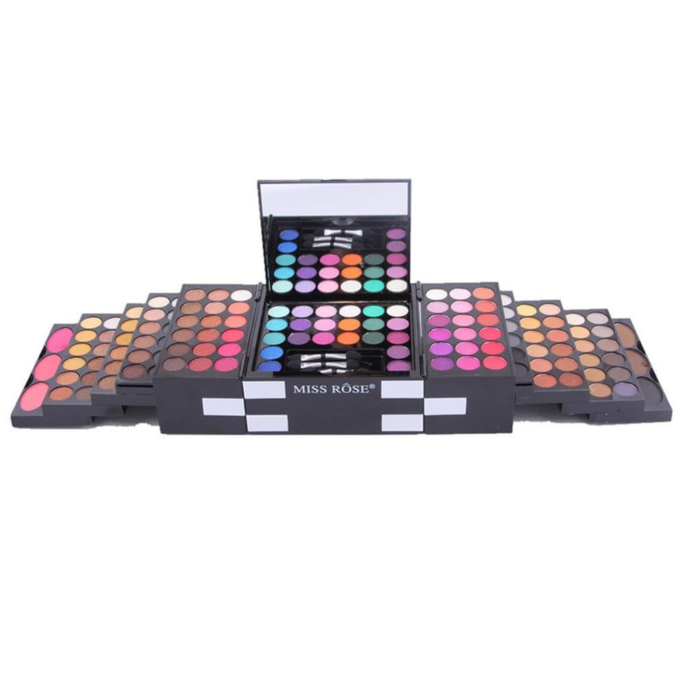 Gaddrt 144 Colors Eye Shadow Make Up Matte with 3 Color Blush 3 Color Eyebrow Powder