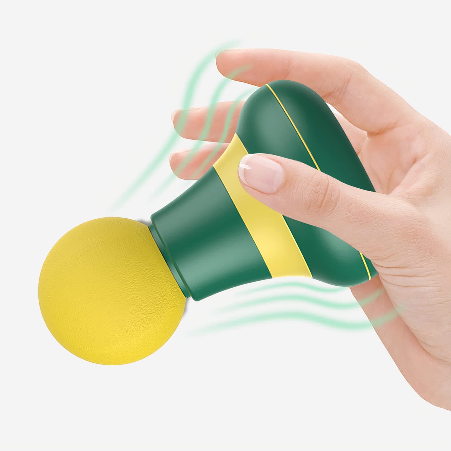 Personal Massager Sticks with 6 Magic Vibration Modes, 2.0in*4.5in Powerful Electric Back Massage Wand Men & Women for Neck Shoulder Body Massage Muscle Relief Deep Tissue-Green…