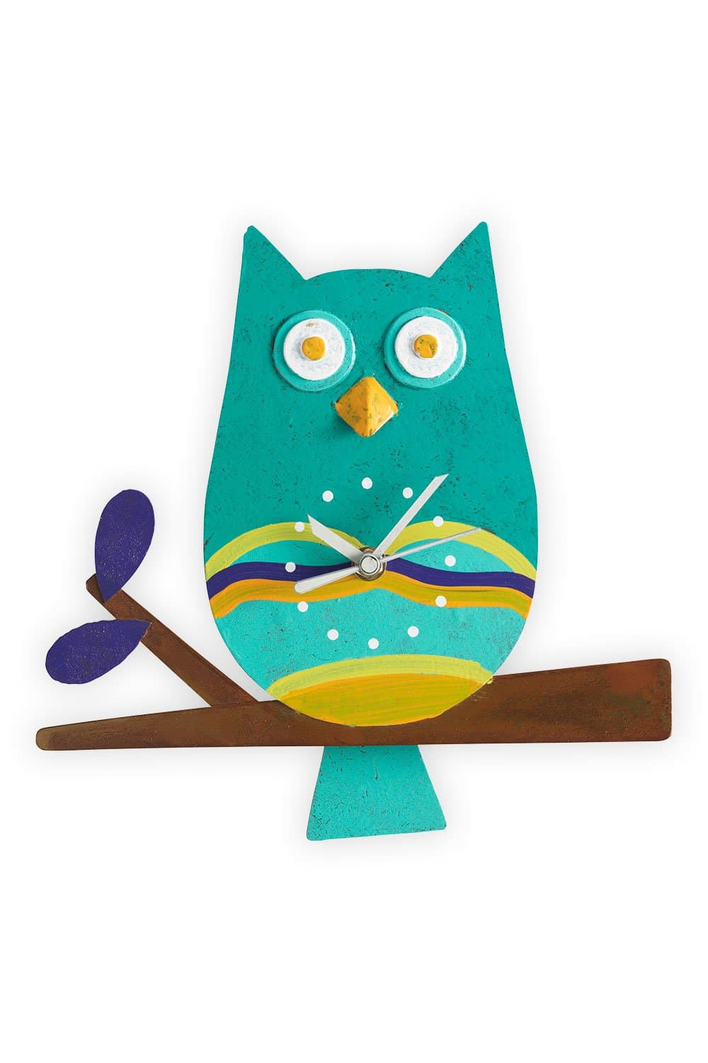 Oxidos Recycled Fair Trade Owl Clock