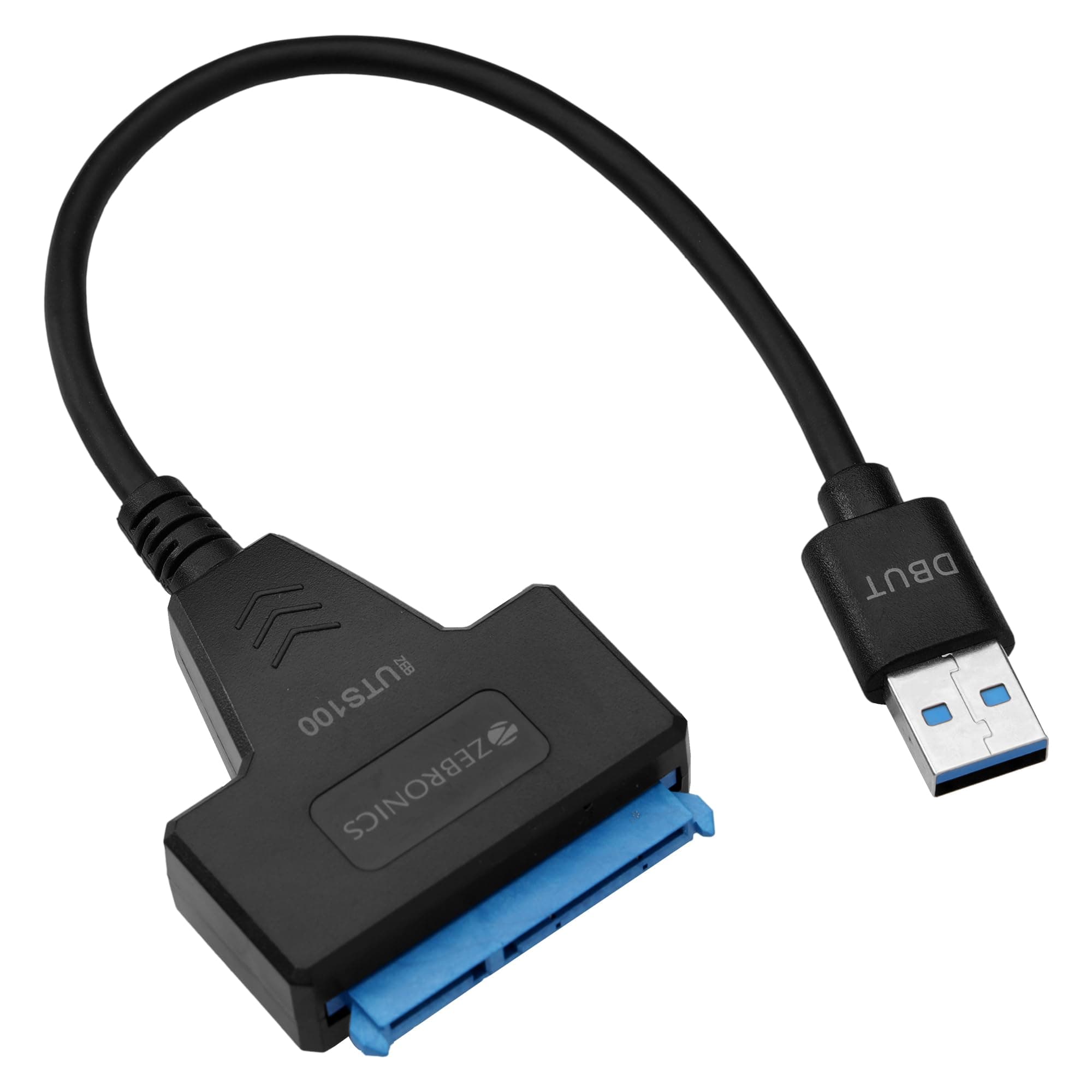 UTS100 USB 3.0 to SATA Adapter for 2.5 HDD/SSD with Plug & Play, Durable Material, Super Fast Transfer, Upto 5 Gbps, Black