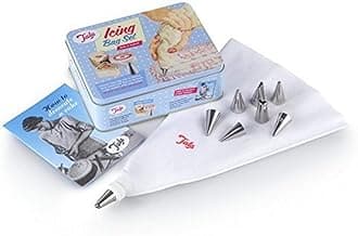 Tala Icing Bag Set with 8 Nozzles in 1950's Gift Tin