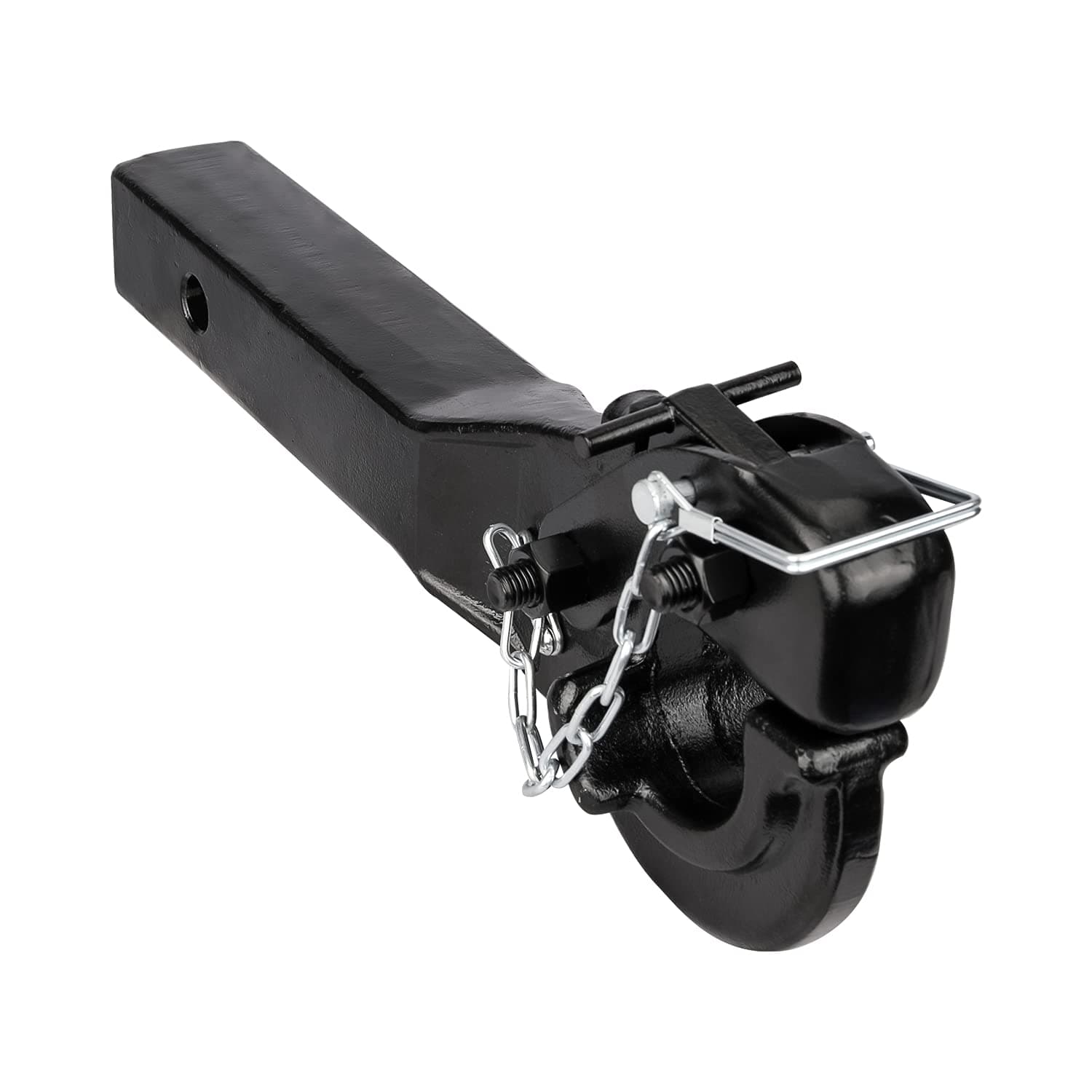 10-Ton Pintle Hook Trailer Hitches Receiver Hook for 2” Hitches Hitch Hook Military Receiver, 20000 lbs, 15” Length
