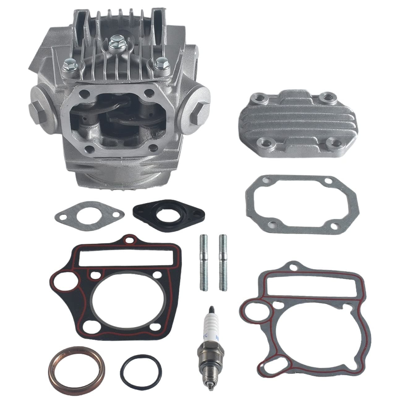 52.4mm Complete Cylinder Head Assembly for 4-Stroke 110cc Engines, for TaoTao, SSR, Coolster ATV, Go Kart, Dirt Bike & Scooter