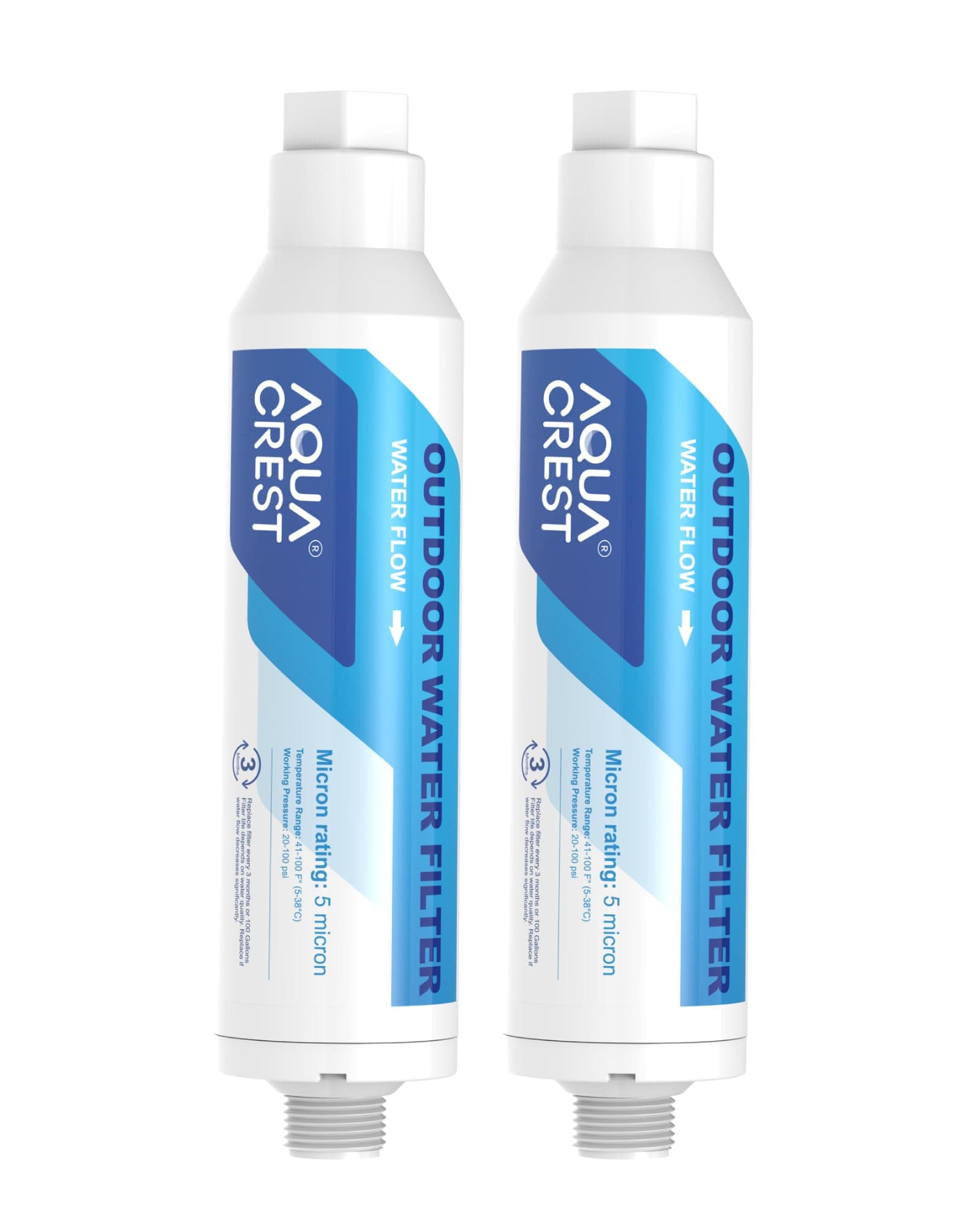 Inline Water Filter, Dedicated for Car Washing, Window & Yard Cleaning, Effectively Reduce Hard Water Spots, Soften Water, Upgraded Formula, Pack of 2