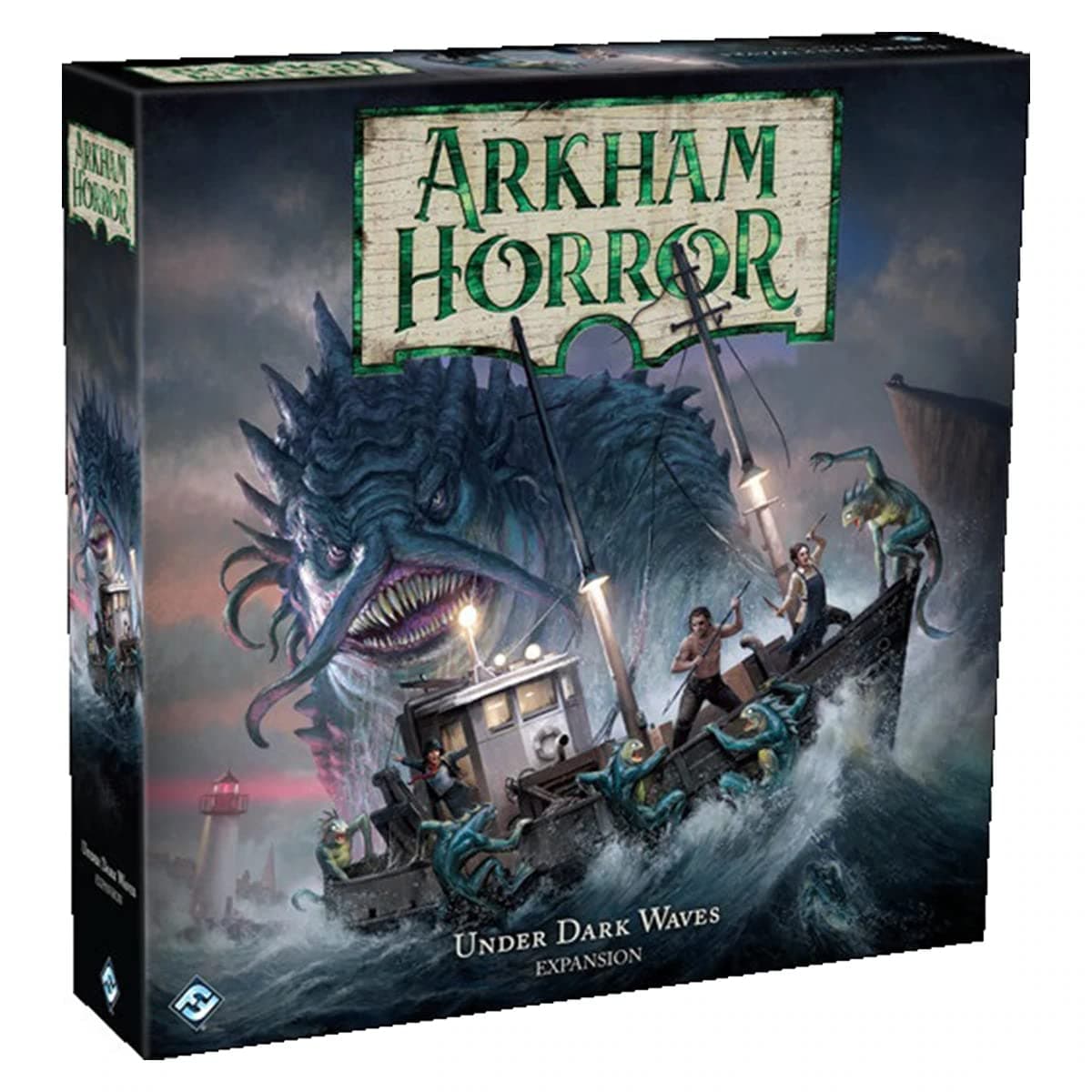 Arkham Horror 3Rd Edition Under Dark Waves Board Game Expansion | Mystery Game | Cooperative Board Game For Adults | Ages 14+ | 1-6 Players | Average Playtime 2-3 Hours | Made By Fantasy Flight Games