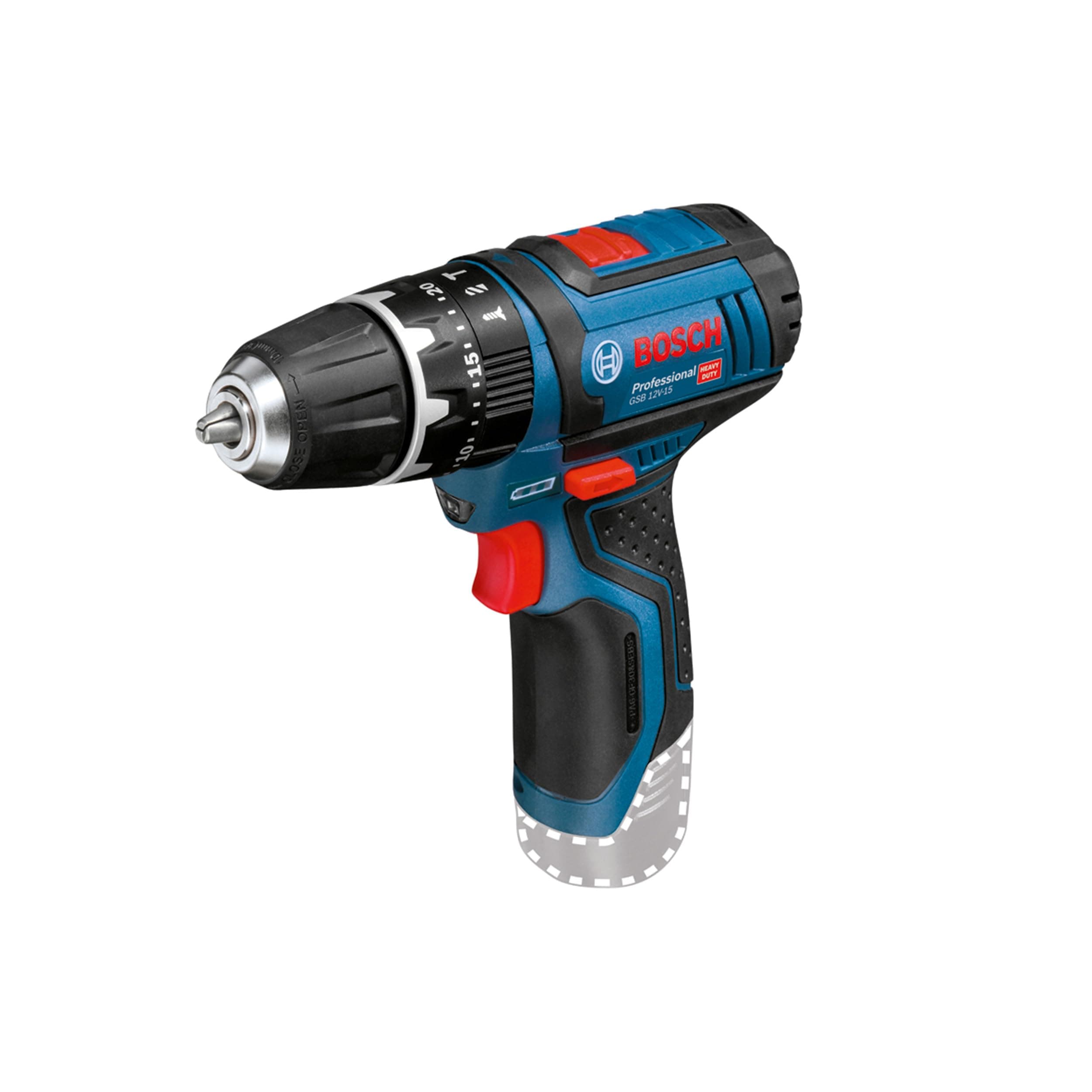 12V System GSB 12V-15 Cordless Combi Drill (Without Rechargeable Battery and Charger)