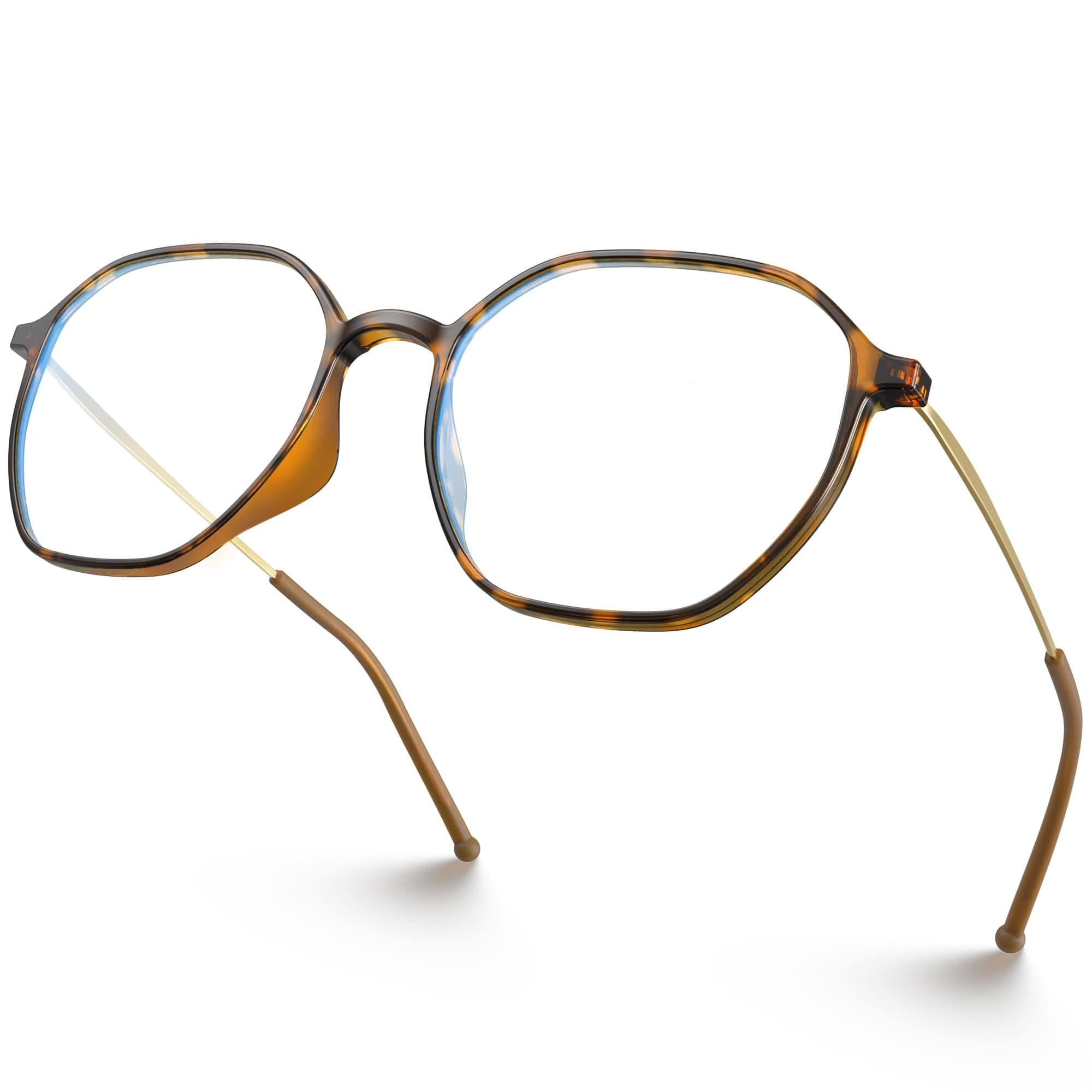 VISOONE Lightweight TR90 Blue Light Blocking Glasses Frame with Anti Glare Eye Protection for Women and Men RANE