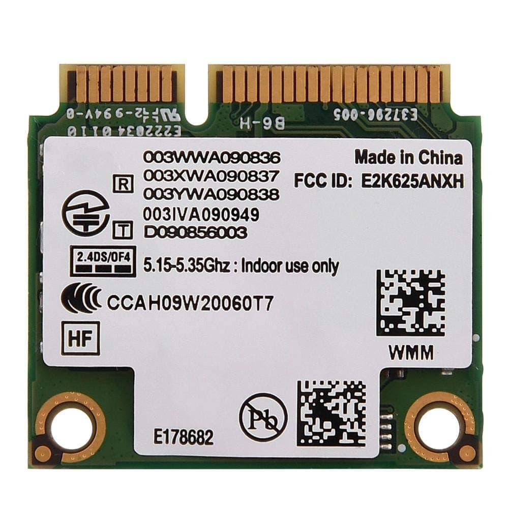 Network 6250 WiMax Mini Dual Band Wireless AC + PCI-E WiFi Card Supports 2.4/ 5Ghz Half Height 802.11A/ B/ H/ G/ N Bands Network Card Support PC DELL/Asus/Toshiba/Asus.