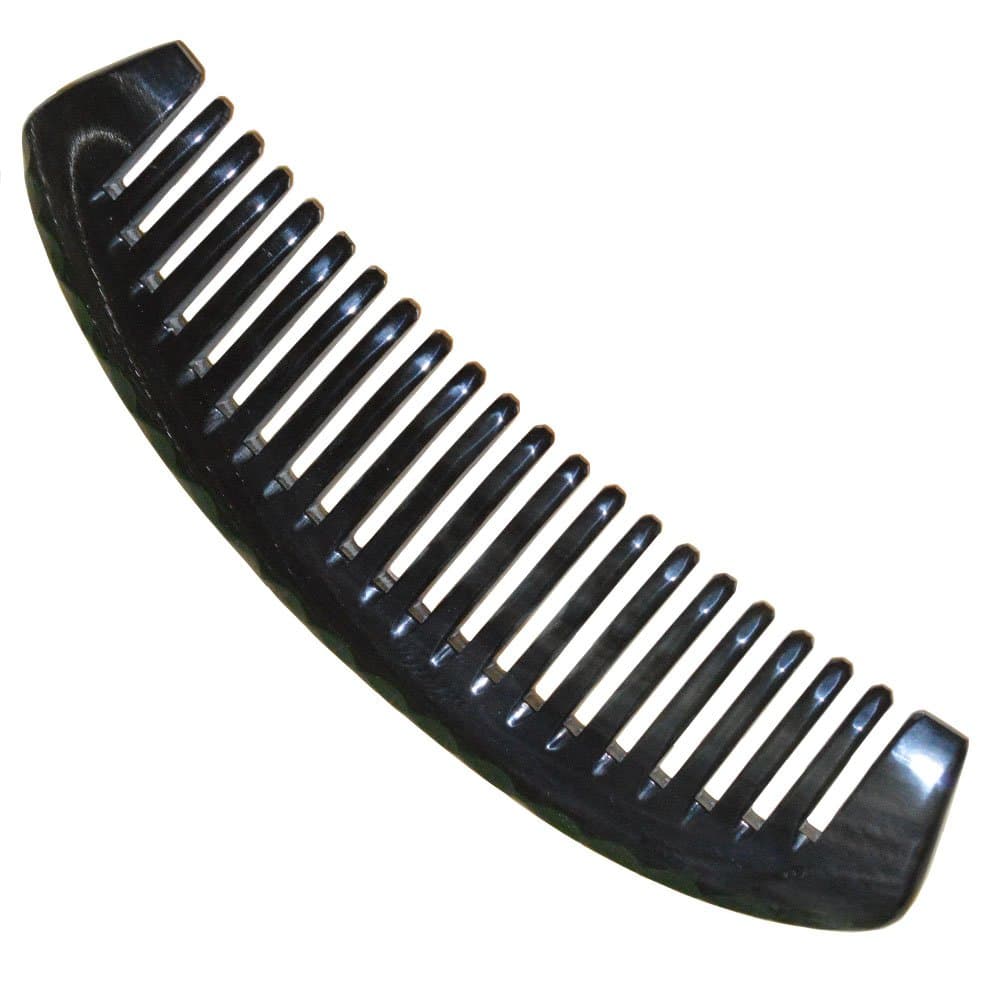 Natural Ox Horn Comb Fine Wide Tooth