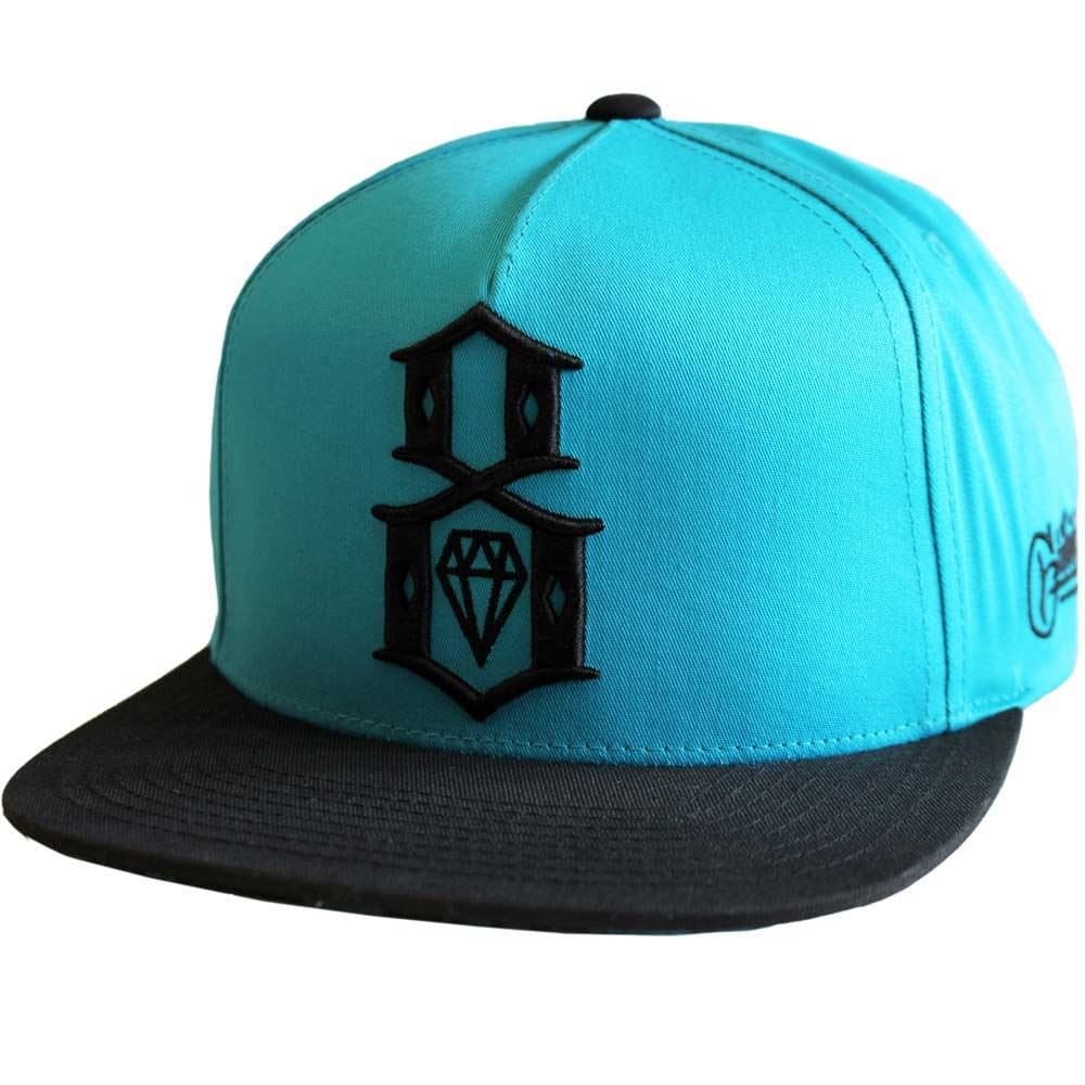 Thumbs Print Logo Snapback Teal