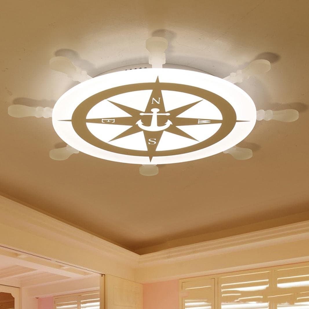 Java Modern Style Rudder Shape Creative Acrylic LED Deckenleuchte Flush Mount Bedroom Living Room Light