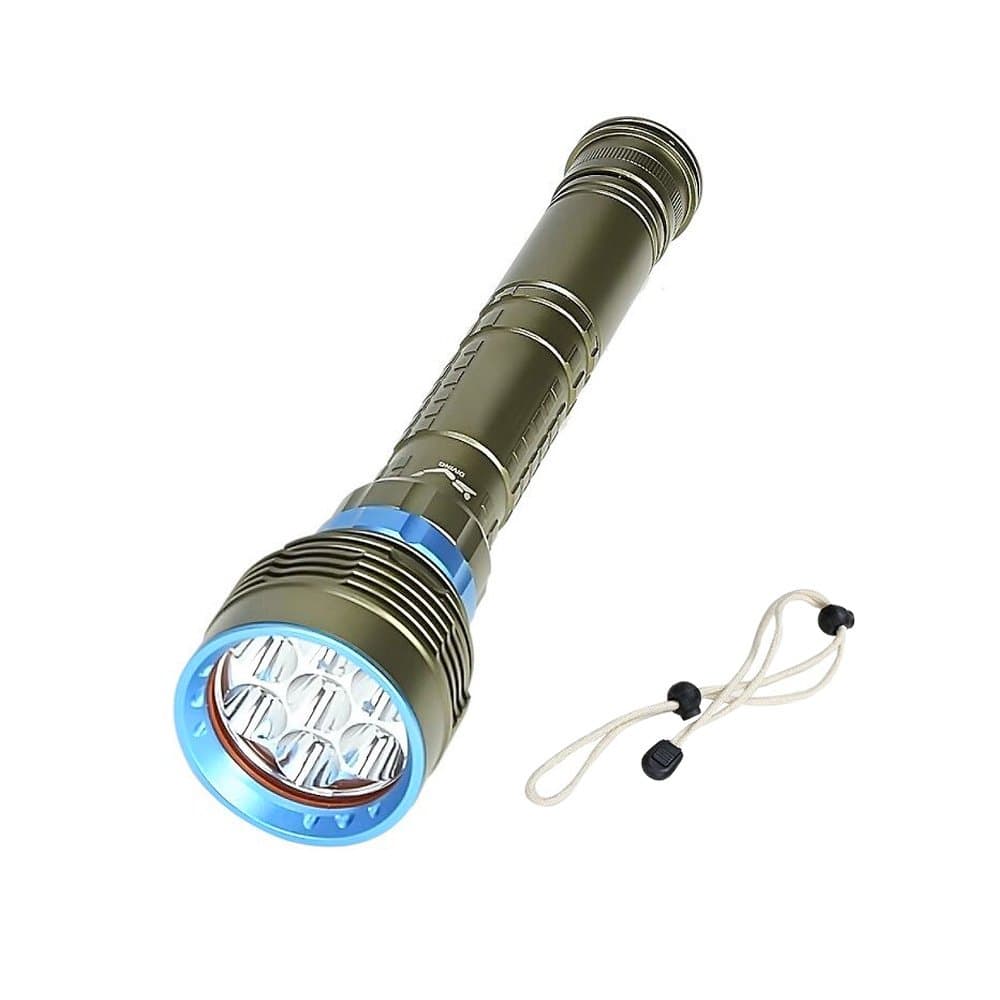 High-quality magnetic rotary switch 7 LED glare diving flashlight