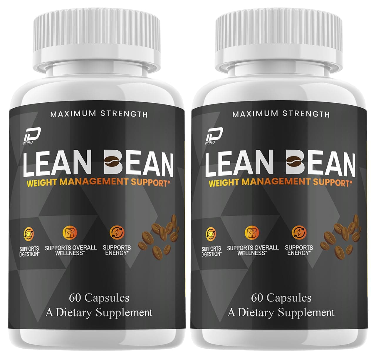 Lean Bean Capsules – LeanBean Pills Advanced Formula, Dietary Supplement Maximum Strength(2 Pack - 120 Capsules)