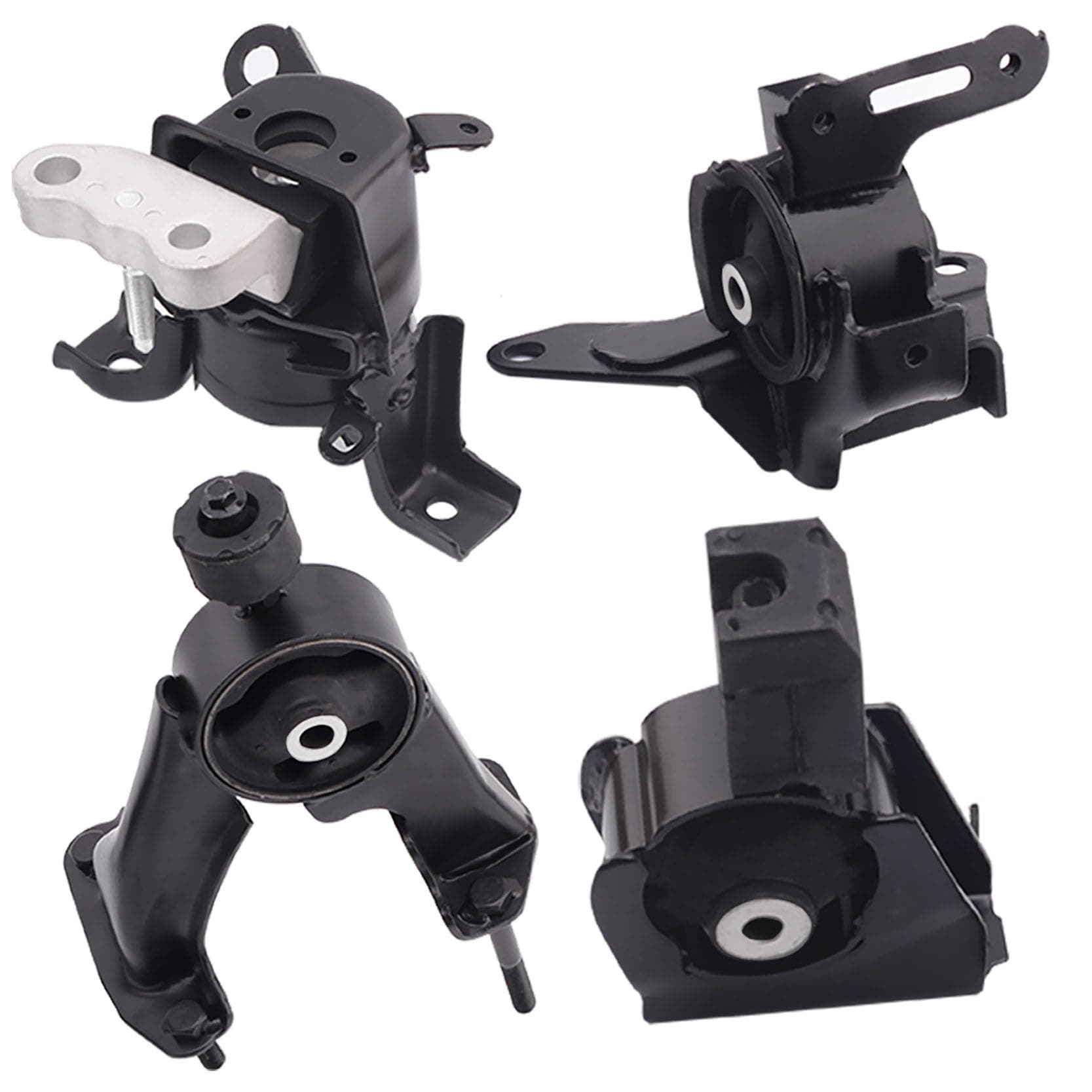 Automotive Engine Mounts Compatible with 2014-2019 Corolla 1.8L Auto Transmission Set of 4, Steel Material