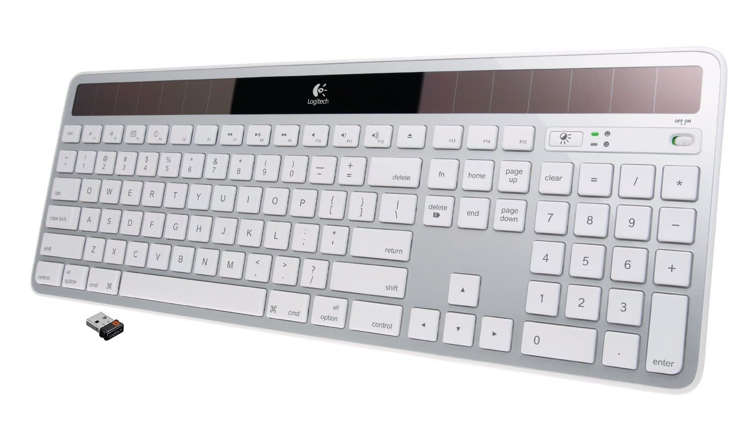 Logitech Wireless Solar Keyboard K750 for Mac - Silver (Renewed)Carbon Neutral Certified by SCS Global Services