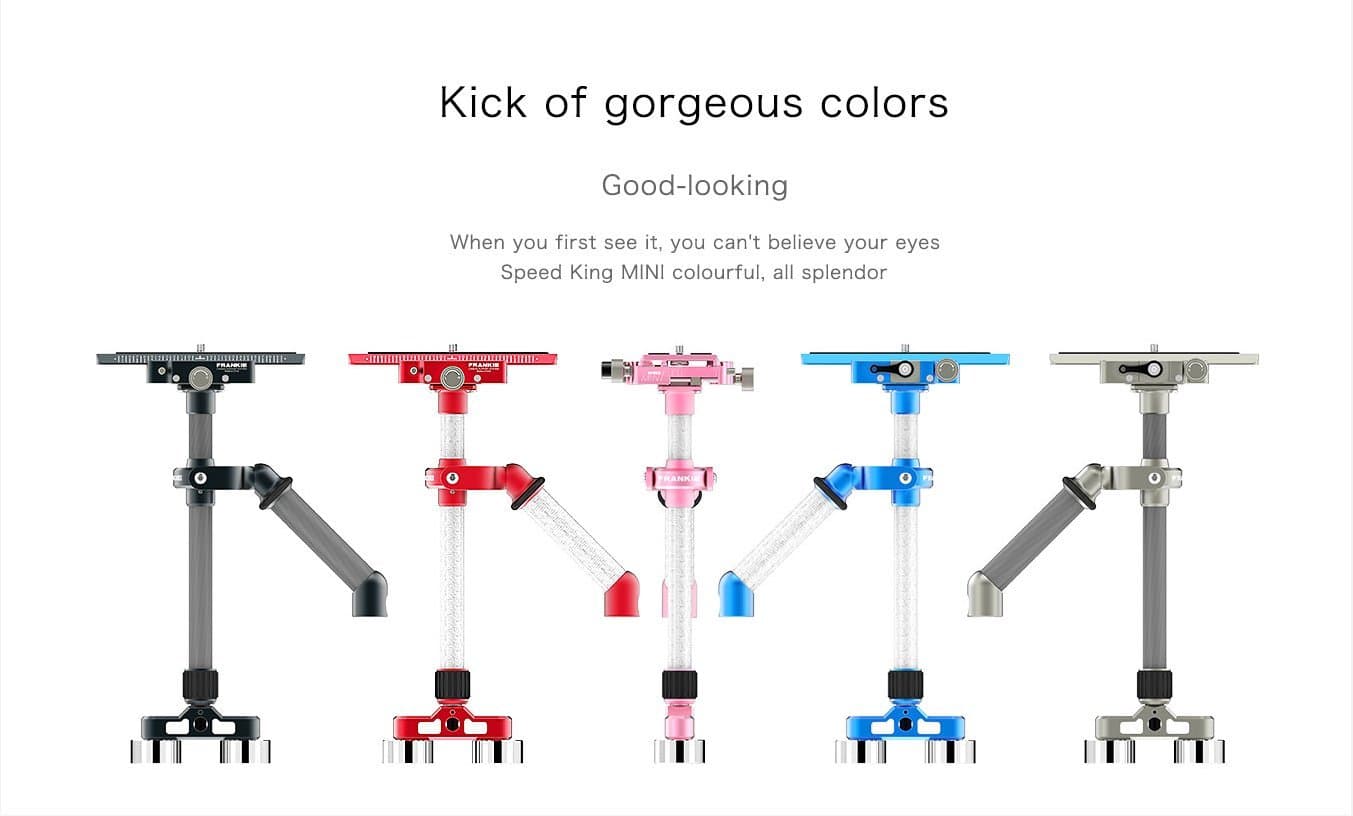 Frankie Speed Mini 2 Lightweight Handheld Video Steadicam Stabilizer Support up to 5.5 Lb. Blue