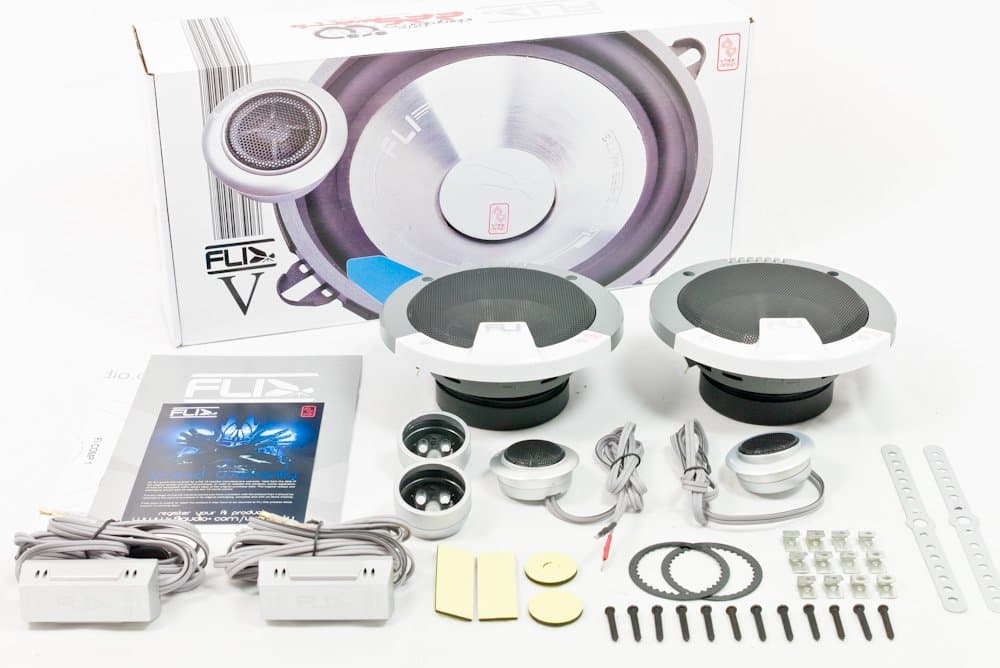 FLI Audio Integrator Comp5 Comp 5" inch 225w 225 Watts Car Door Component Speakers System Set