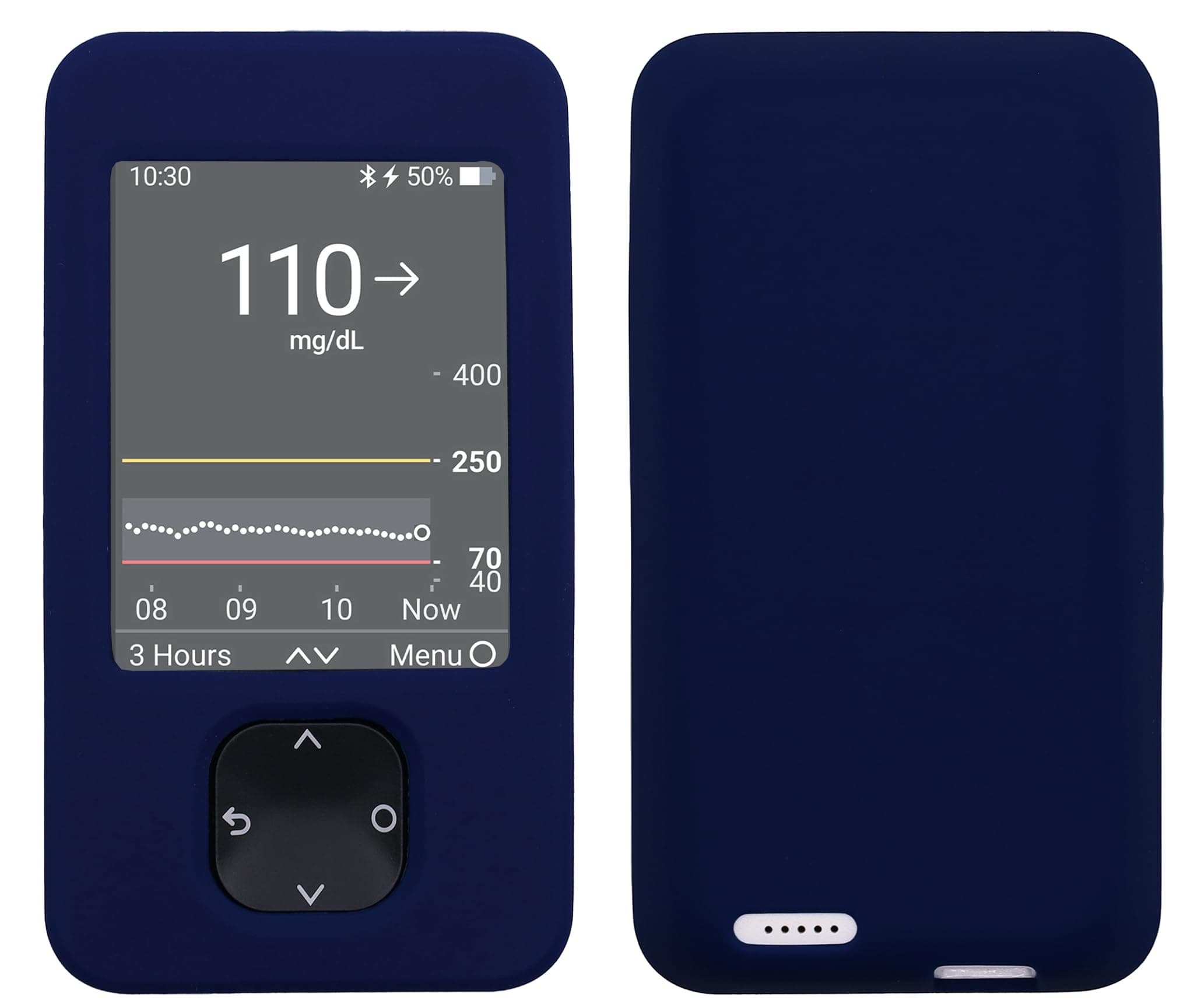 usastar-SNK Silicone Soft Case for Dexcom G6 & Dexcom G7 Receiver (Navy)