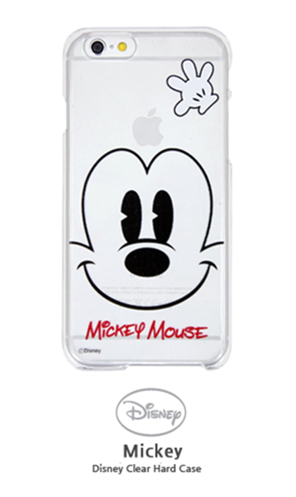 Clear Case_iPhone6+_Mickey Disney Genuine Hard Clear Bumper Case Collection Clear Donald Duck, Clear Daisy Duck, Clear Mickey, Clear Minnie, Stitch, Pooh, for iPhone 6 plus (Clear Mickey)