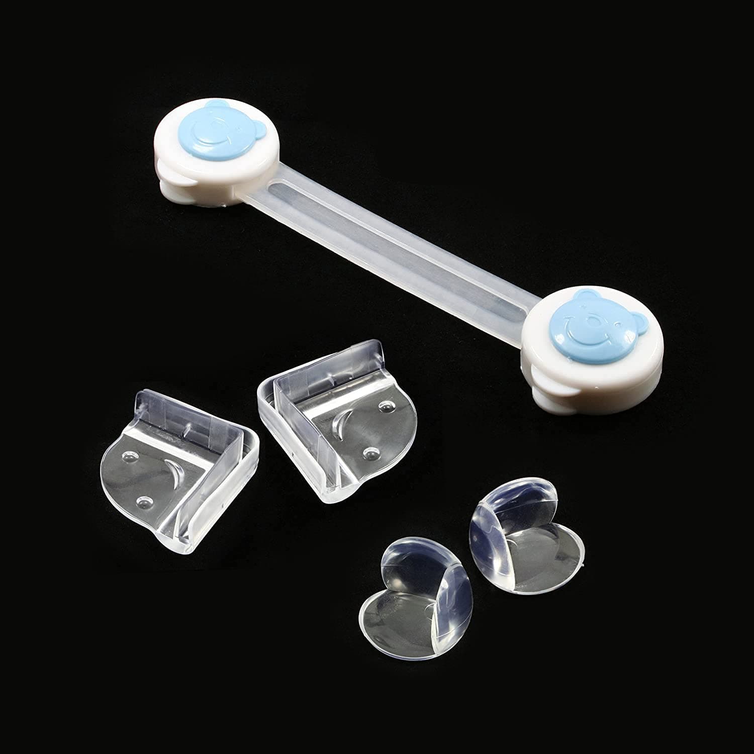 ON SALES! 21 pcs (10 Round Shape + 10 L Shape) Furniture Table Desk Corner Protector Baby Safety guard. FREE CABINET LOCK. Best Christmas Gift!