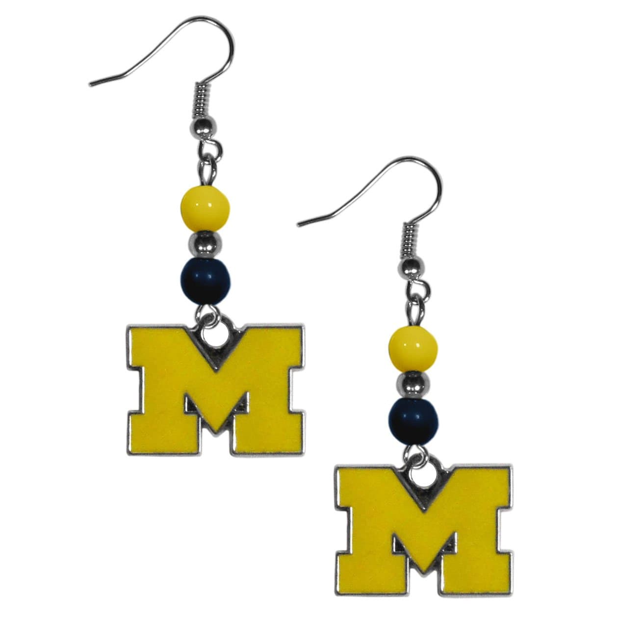 NCAA Fan Bead Dangle Earrings