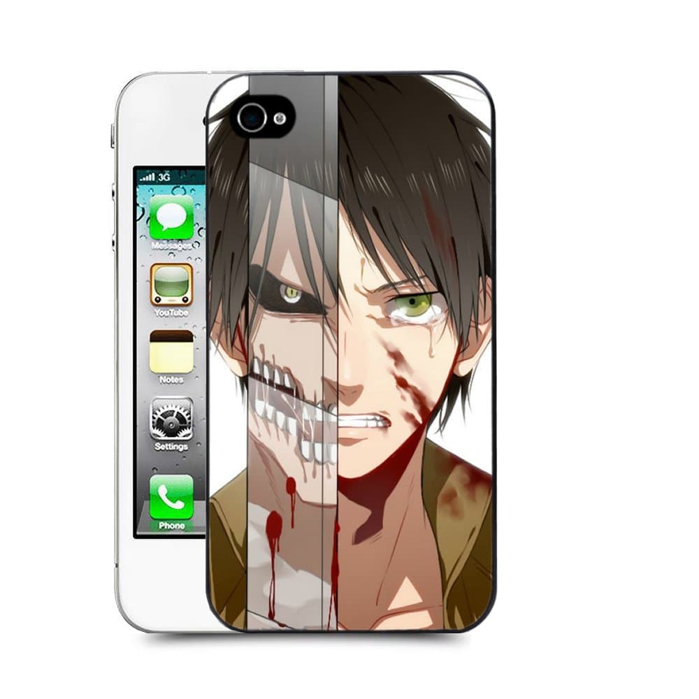 Case88 Designs Attack on Titans Elen Yeager Protective Snap-on Hard Back Case Cover for Apple Iphone 4 4s