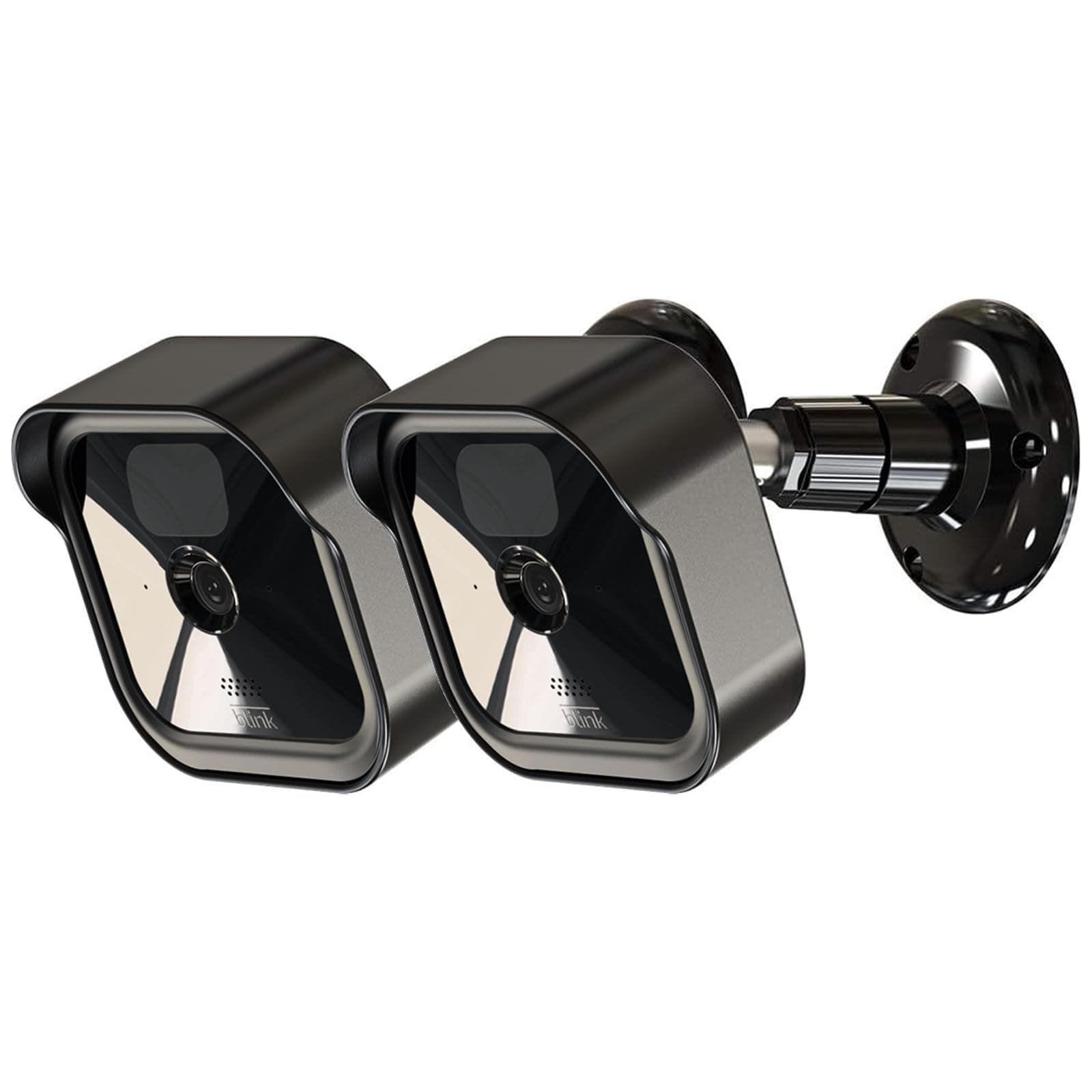 Blink Outdoor Camera Mount, 360° Adjustable Wall Mount with Protective Case for Blink Outdoor Camera and Blink Indoor Security System (Black, Pack of 2)